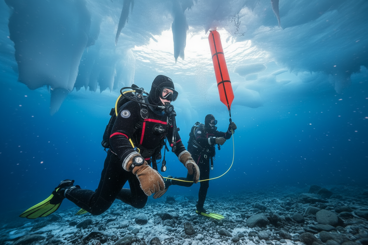 בטיחות בצלילת חורף: טיפים לצלילות בטמפרטורות נמוכות
