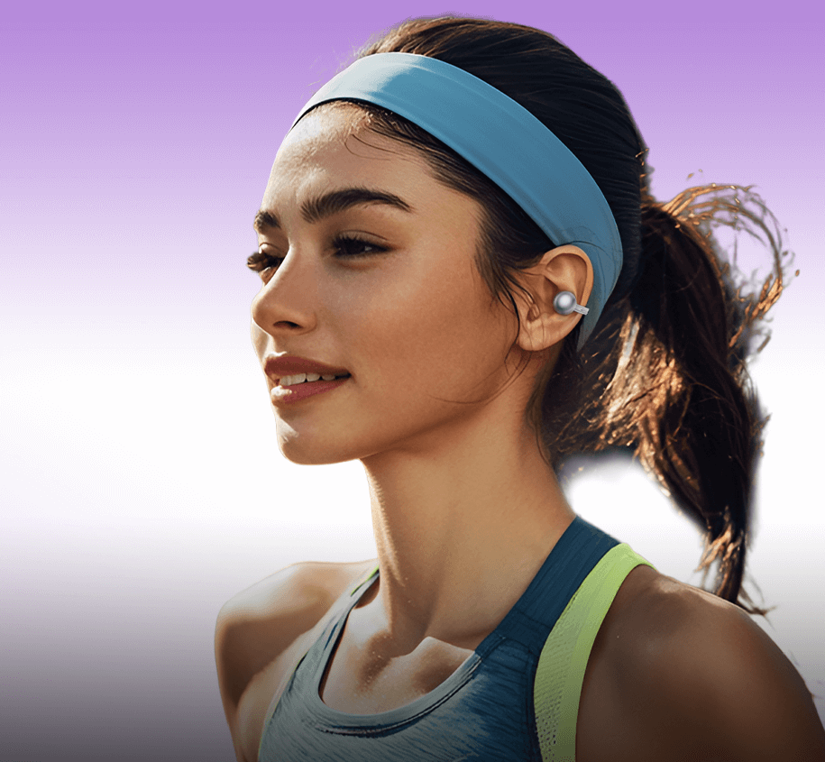 Mojawa StarClip Open Ear Wireless Earbuds אוזניות אלחוטיות בטכנולוגית הולכת שמע בצבע כסוף