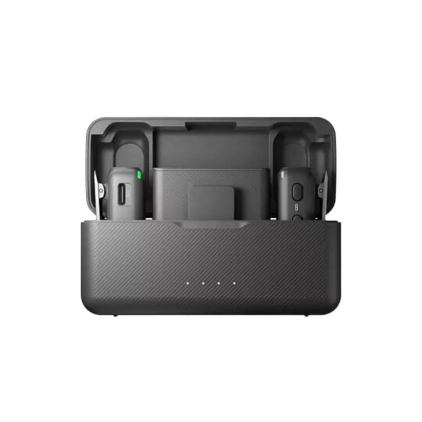DJI Mic 2 (2TX + 1RX) ערכת שני מיקרופונים אלחוטים