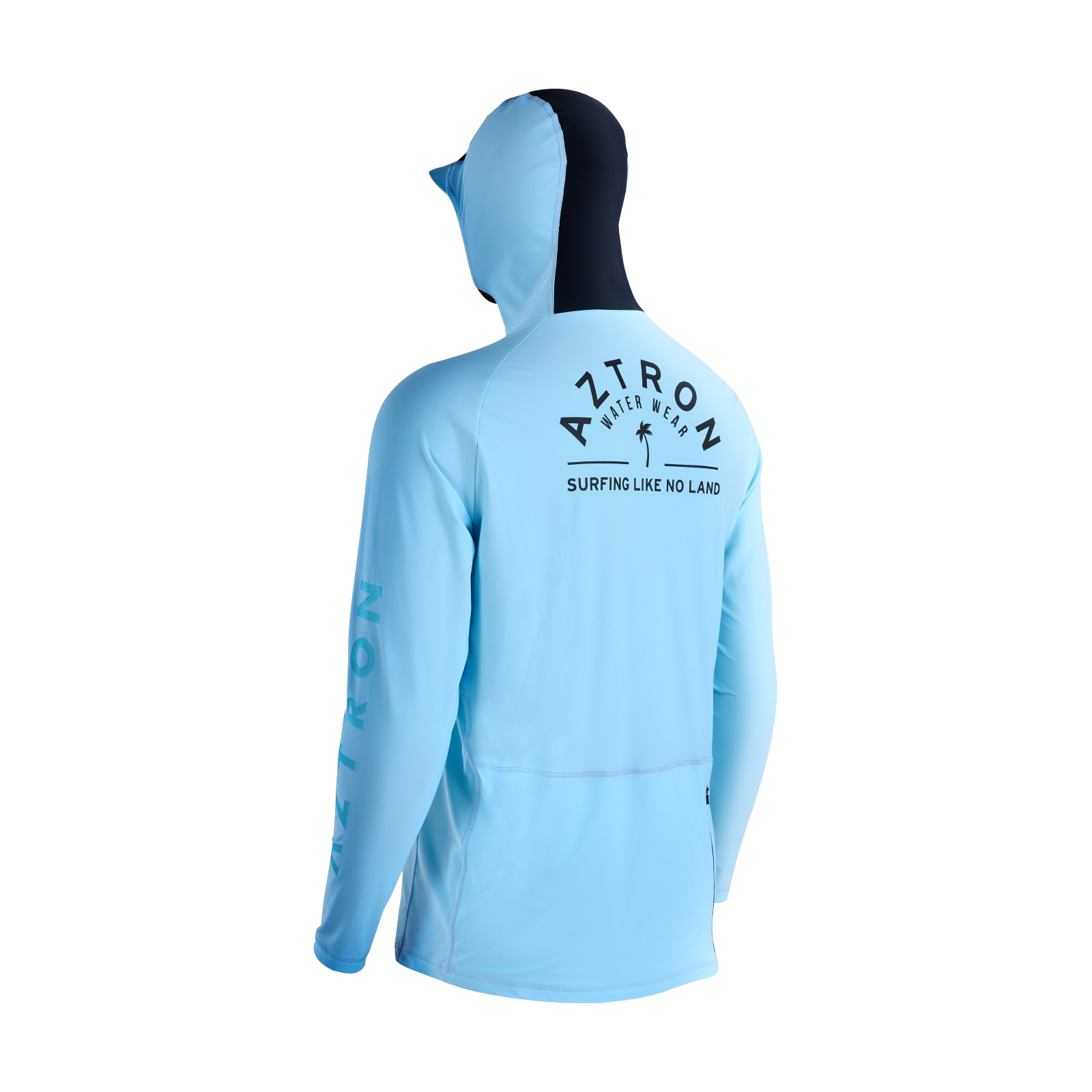 AZTRON Surfing Hooded Men Rashguard Top חולצת לייקרה ארוכה לגברים עם כובע