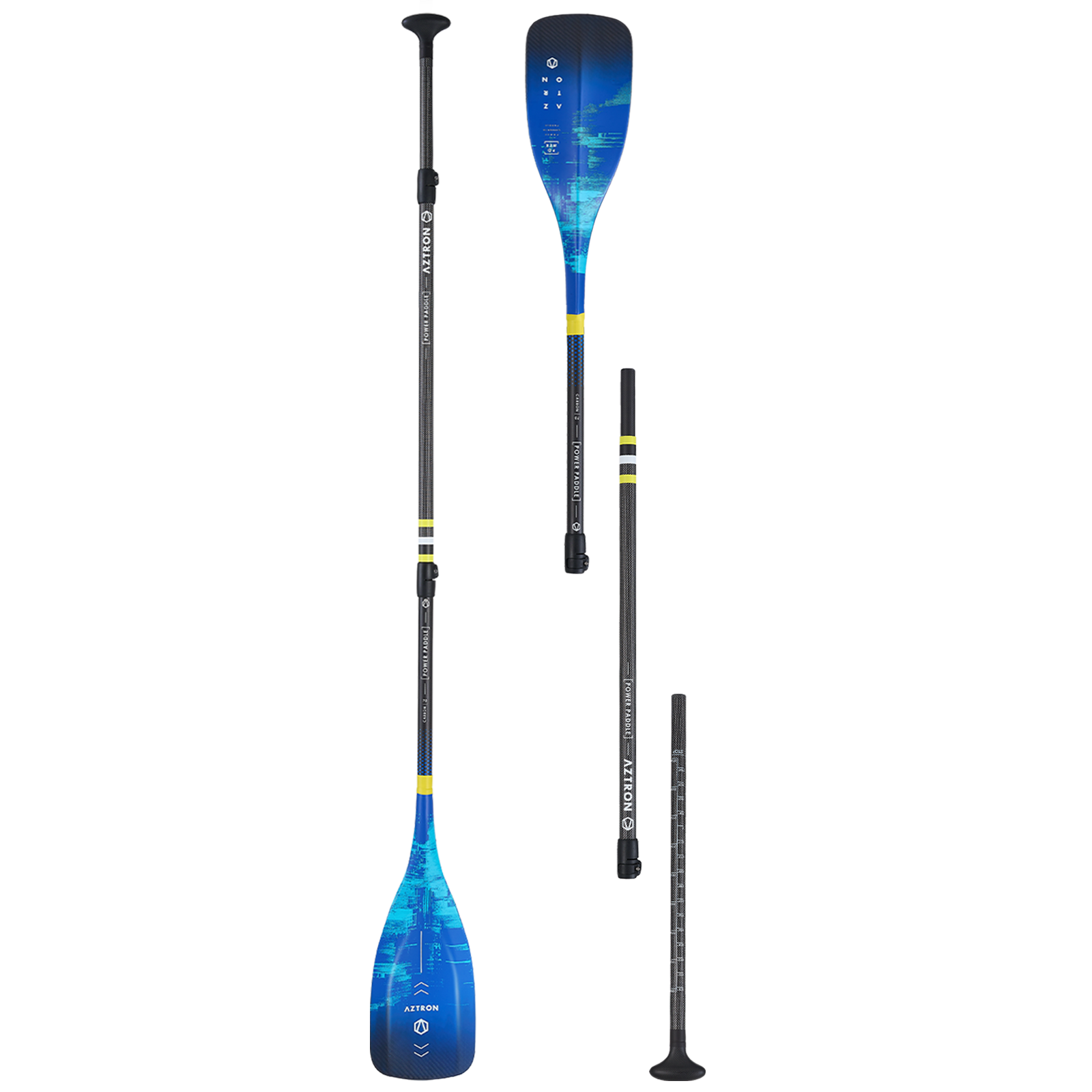 AZTRON POWER Carbon 70 משוט קרבון 3 חלקים - דוגית