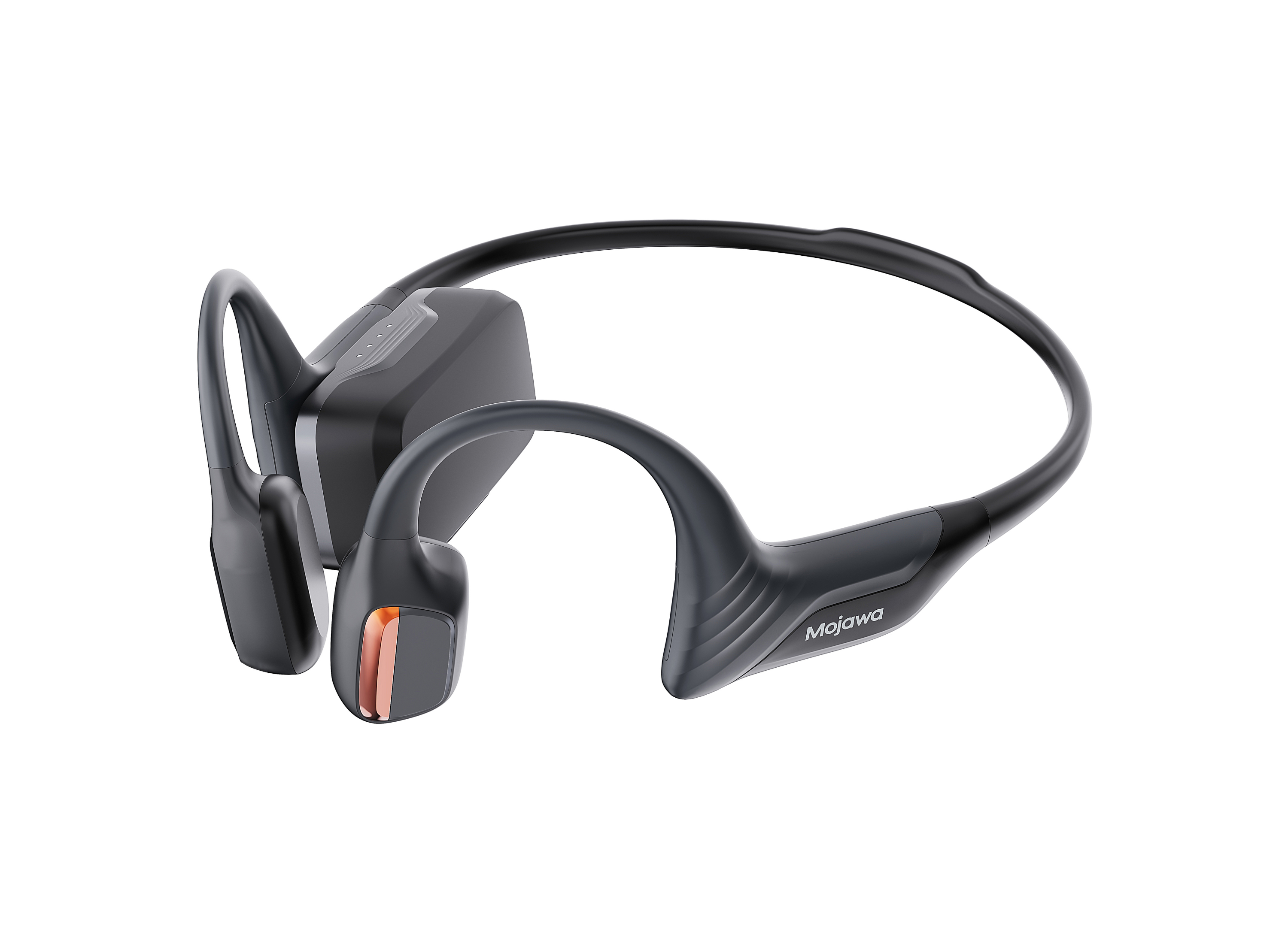 MOJAWA Purra Swim Pro Black Bone Conduction Earphone אוזניות שחייה וספורט אלחוטיות בטכנולוגיית הולכת עצם בצבע שחור