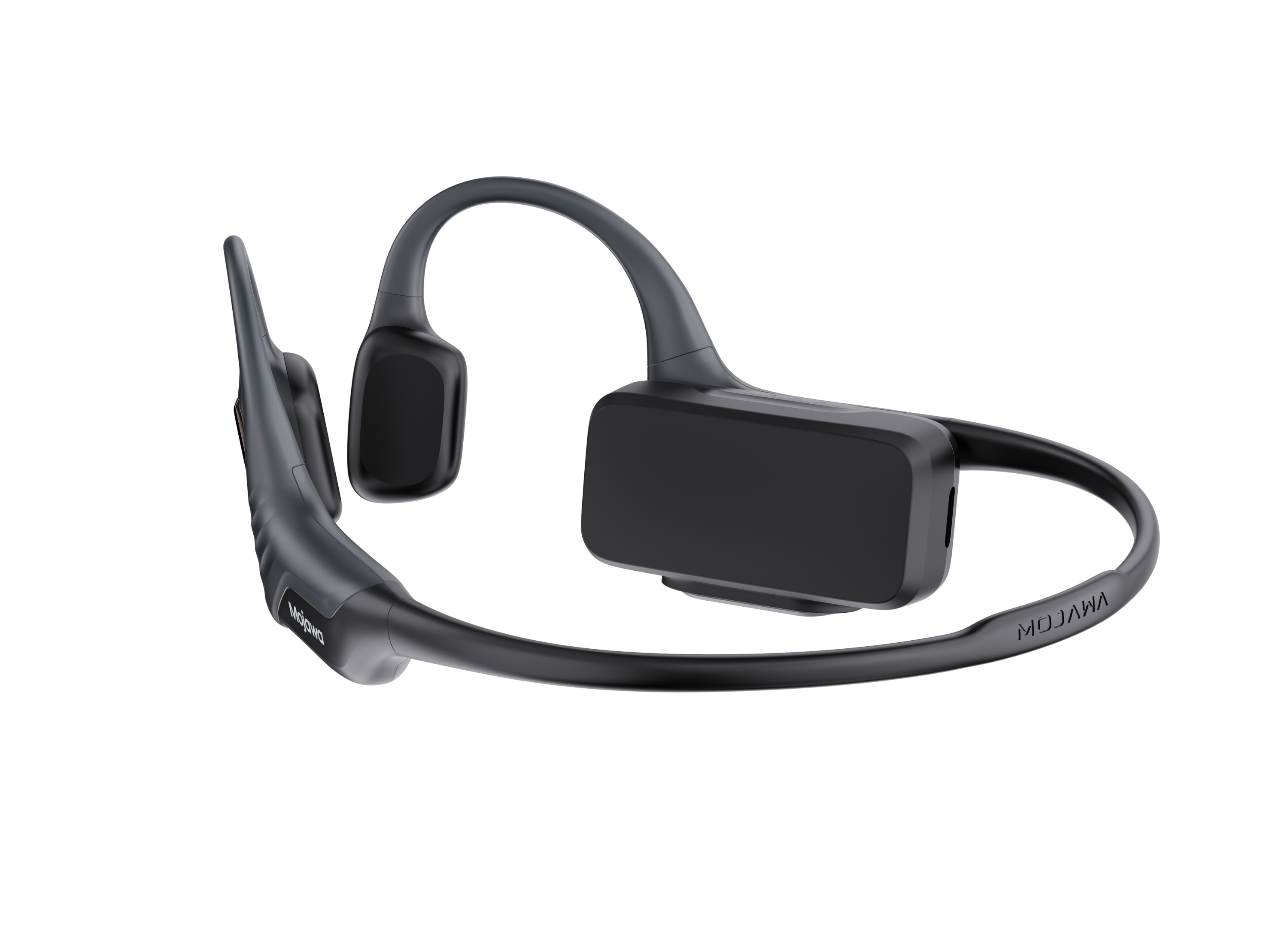 MOJAWA Purra Swim Pro Black Bone Conduction Earphone אוזניות שחייה וספורט אלחוטיות בטכנולוגיית הולכת עצם בצבע שחור