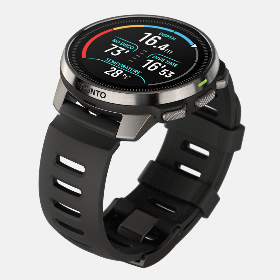 SUUNTO Ocean Steel Black שעון כושר ומחשב צלילה מתקדם בצבע שחור כסוף