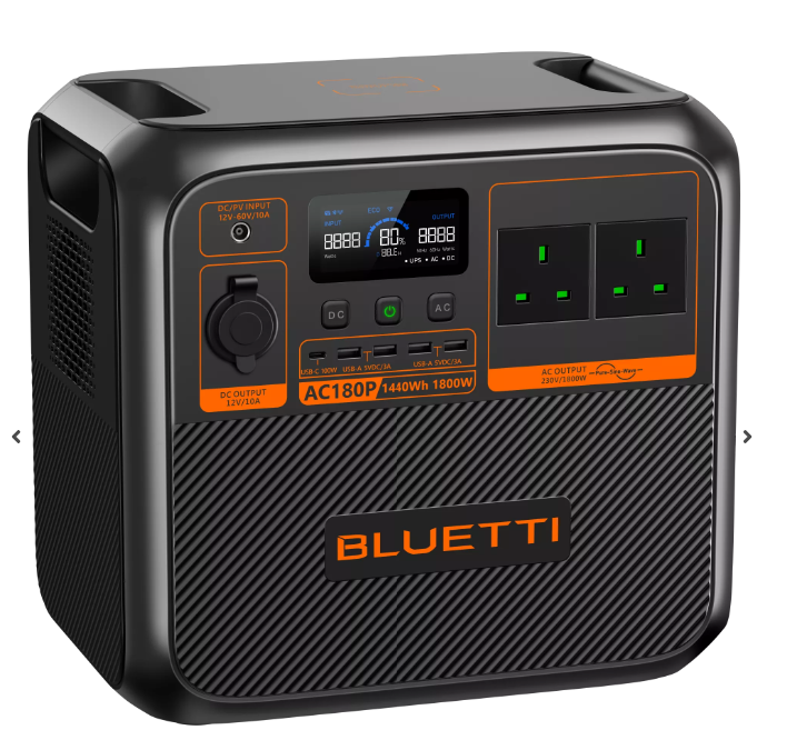 BLUETTI AC180P | 1800W | 1440Wh תחנת כוח ניידת