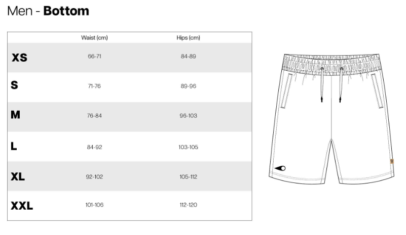 SOORUZ Short Molleton CORTO Men Black מכנס קצר בצבע שחור