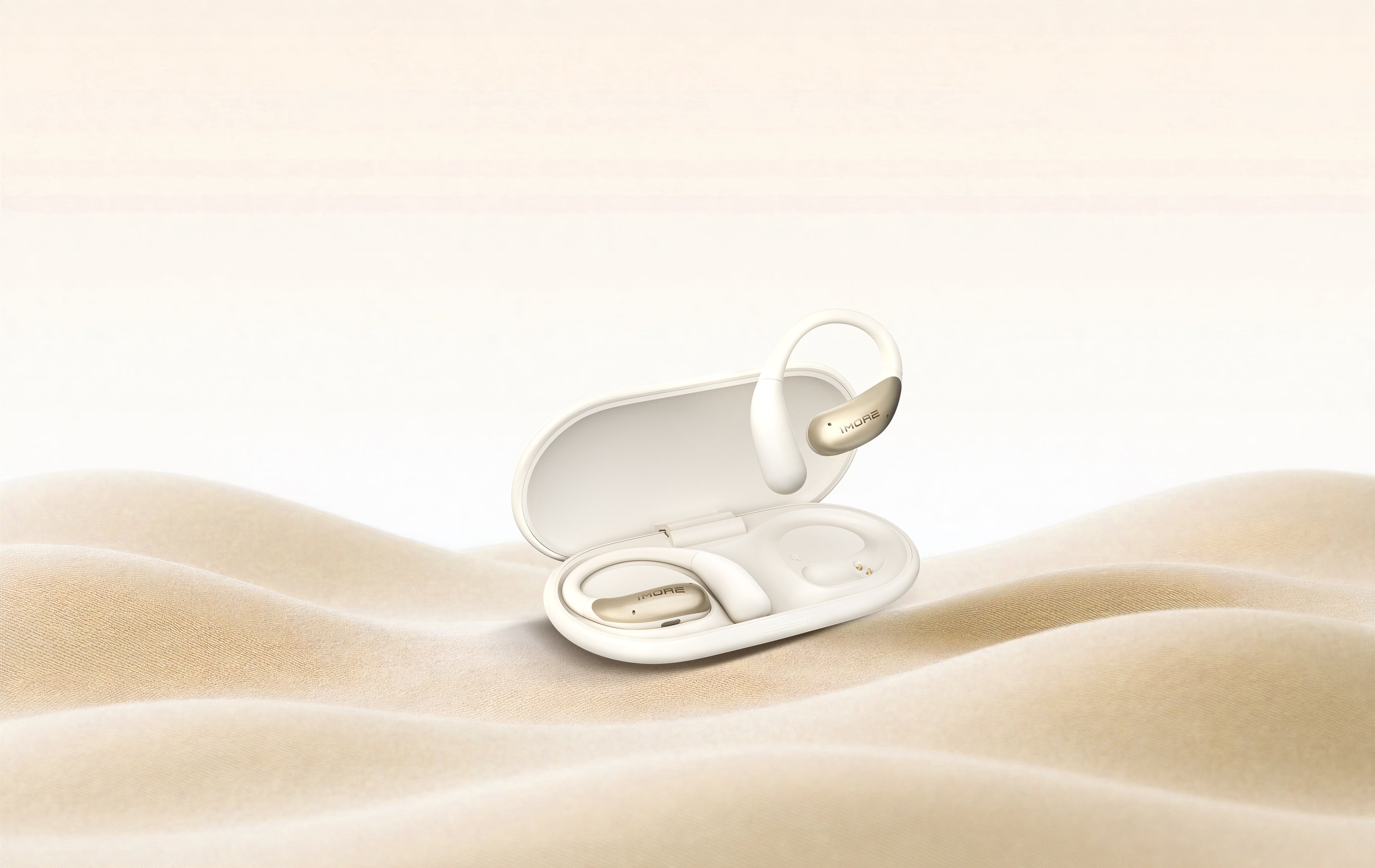 1MORE Open Earbuds S11 White אוזניות אלחוטיות אוזן פתוחה בצבע לבן - דוגית
