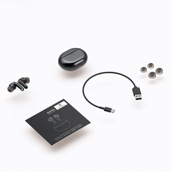 SOUNDPEARS Air4 Pro Black אוזניות אלחוטיות עם ביטול רעשים בצבע שחור