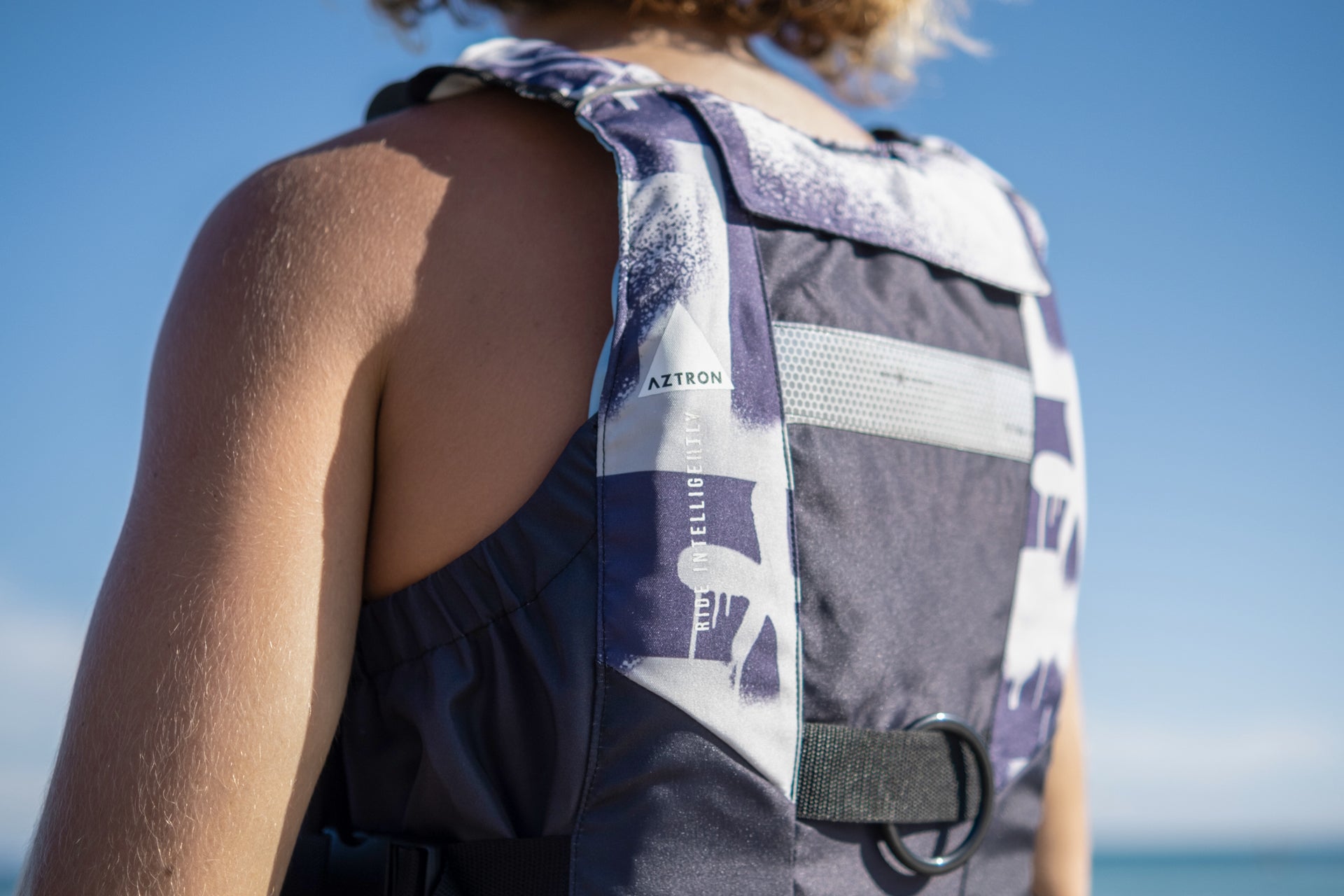 AZTRON N-SV 3.0 Nylon Safety Vest Men אפוד ציפה לגברים עם רוכסן צידי