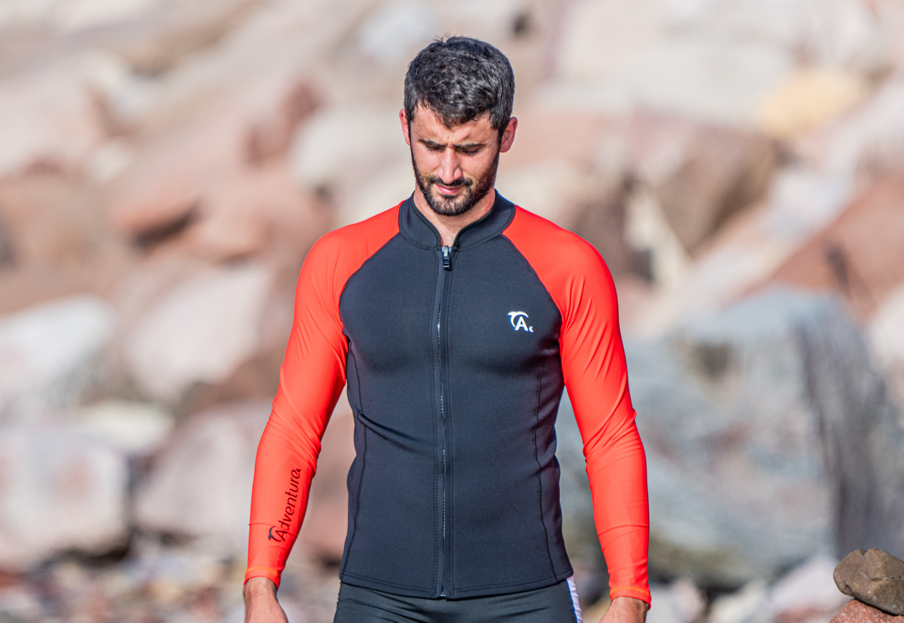 ADVENTURE 2mm Neo body + Lycra sleeves Jacket ג'קט נאופרן עם שרוולי לייקרה ארוכים לספורט ימי
