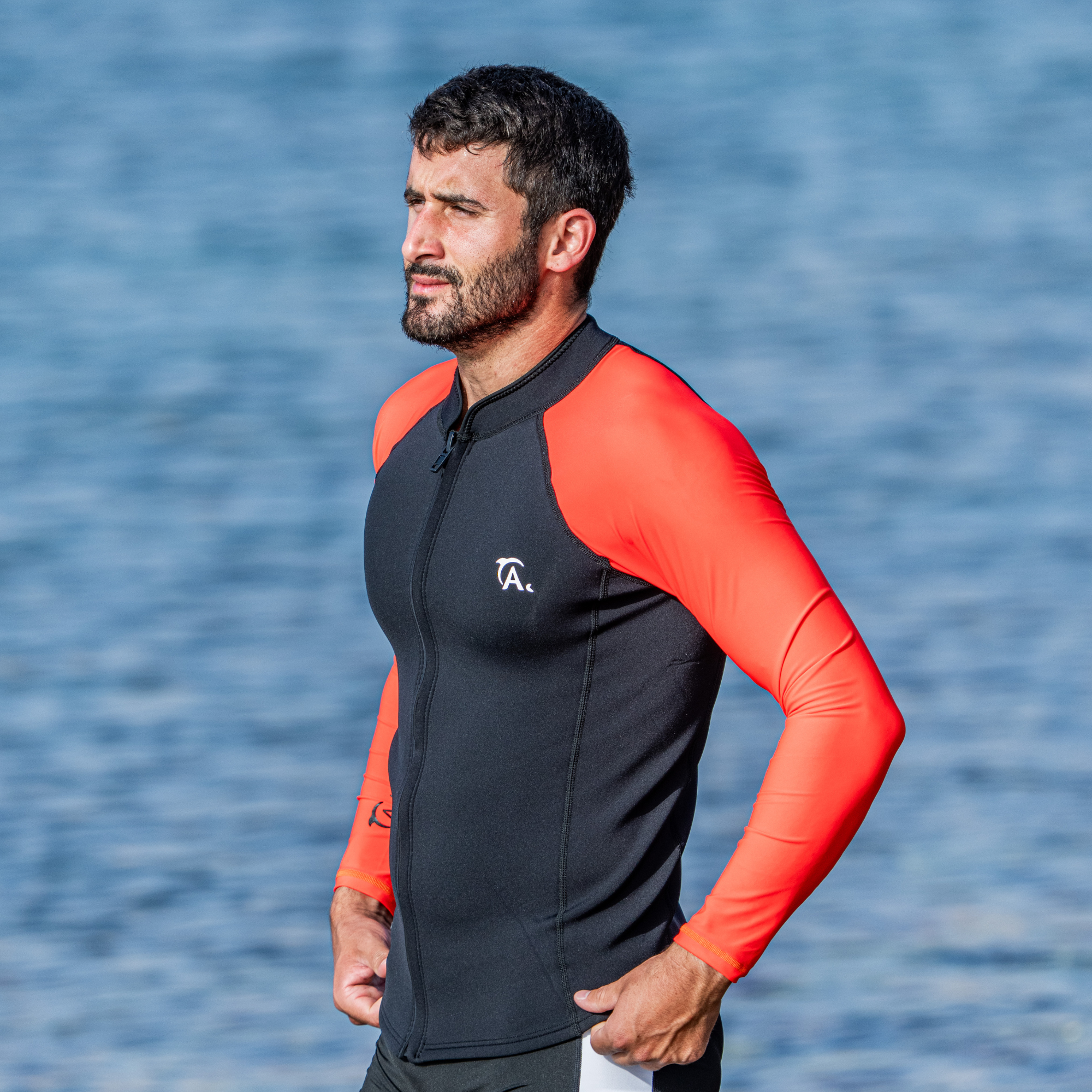ADVENTURE 2mm Neo body + Lycra sleeves Jacket ג'קט נאופרן עם שרוולי לייקרה ארוכים לספורט ימי