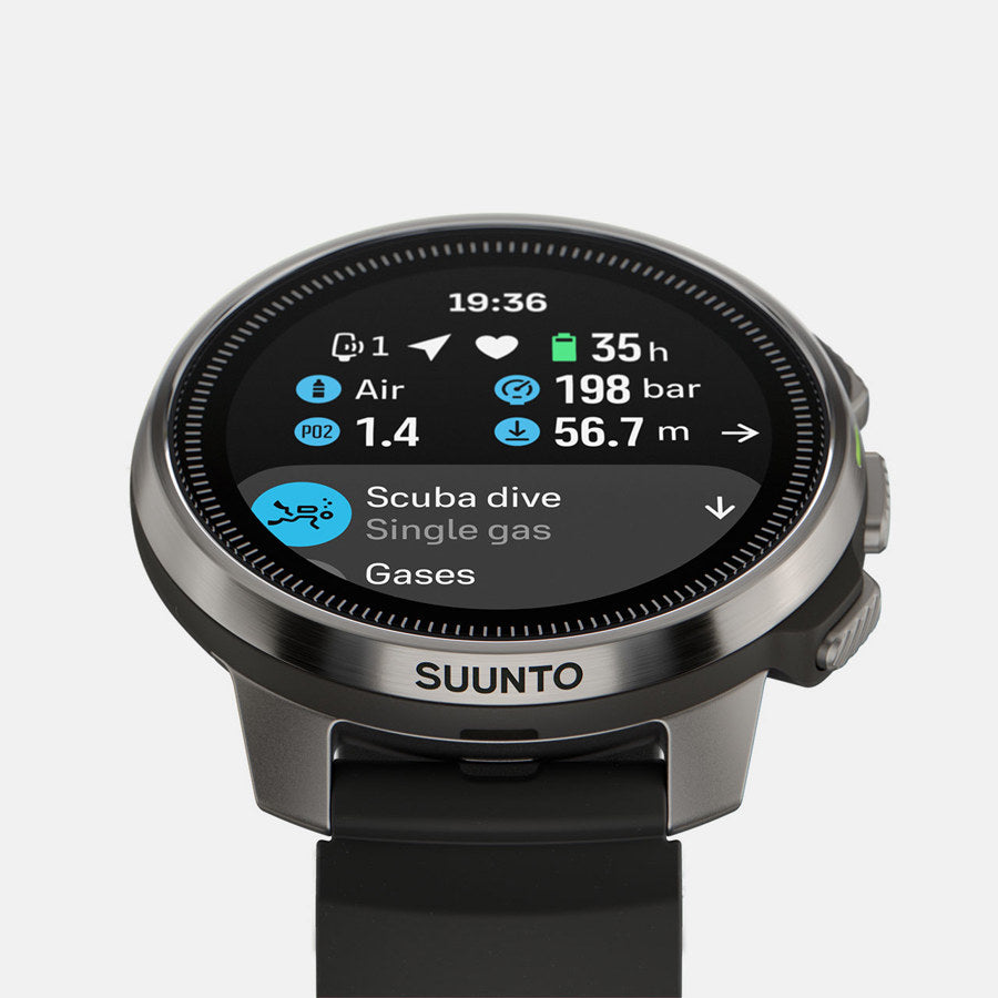 SUUNTO Ocean Steel Black שעון כושר ומחשב צלילה מתקדם בצבע שחור כסוף