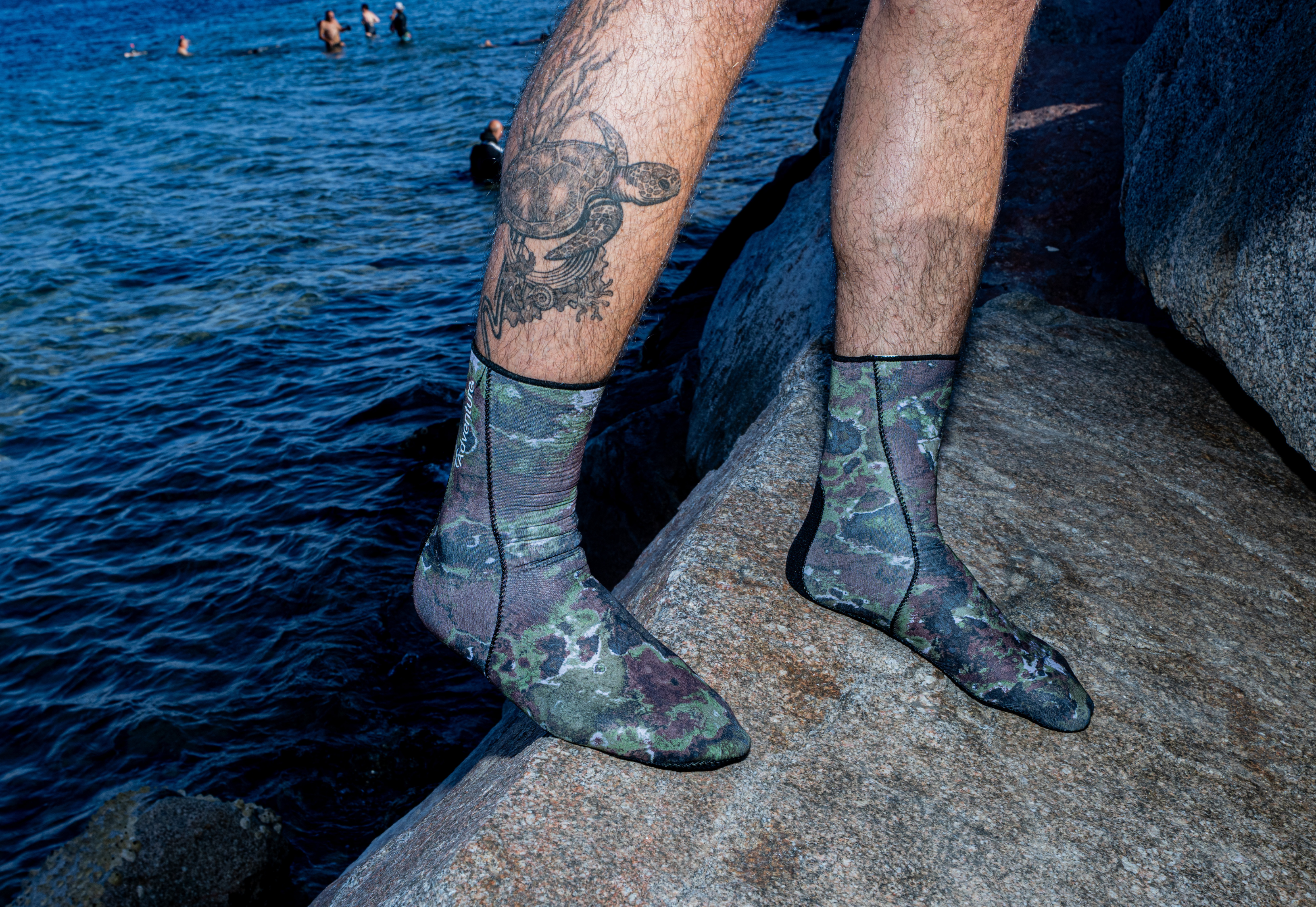ADVENTURE 2mm Camo Socks גרבי צלילה וספורט ימי מניאופרן בעובי 2 מ"מ