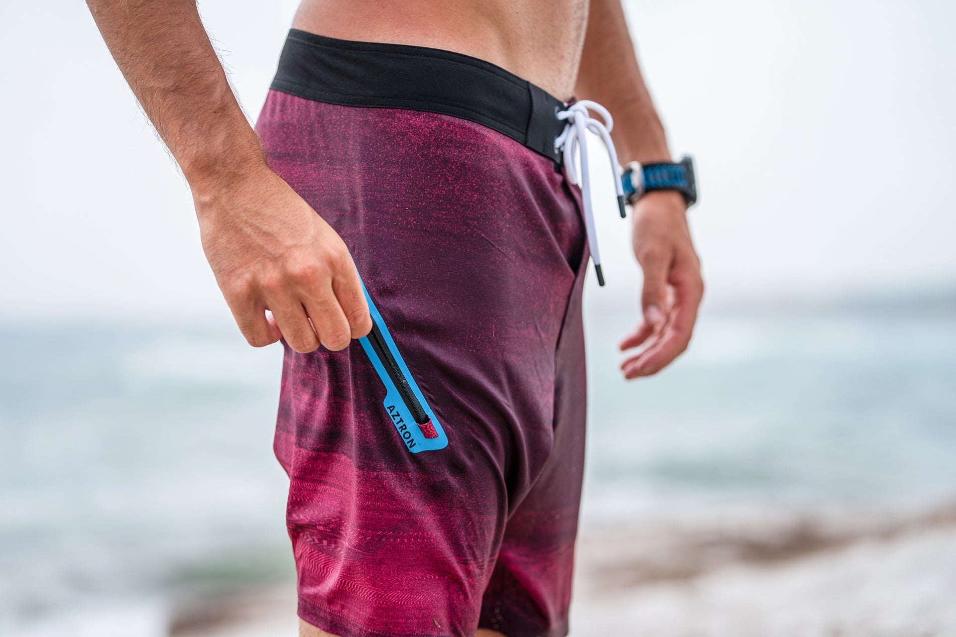 AZTRON STARDUST Men's Printed Boardshort 19' בגד ים מכנס גלישה לגברים באורך 19 אינץ מודל 2025