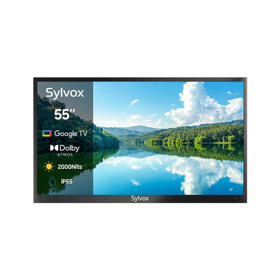 SYLVOX 55" 2000Nit Google Outdoor TV Pool Pro 2.0 טלויזיה בגודל 55 אינץ' לשימוש חיצוני בשמש מלאה - דוגית