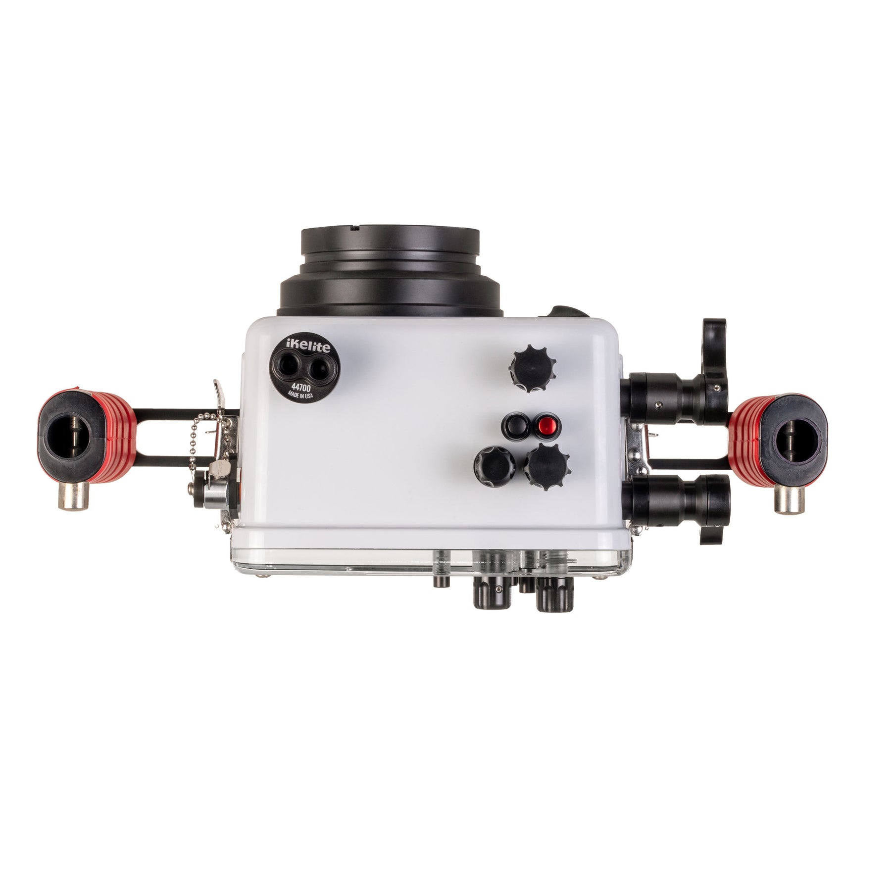 IKELITE 200FP/F Underwater Housing for Sony Alpha a6700 PZ 16-50mm with Fiber Optic Transmitter מארז צלילה עבור Sony Alpha a6700 עם עדשת PZ 16-50mm ומשדר סיבים אופטיים