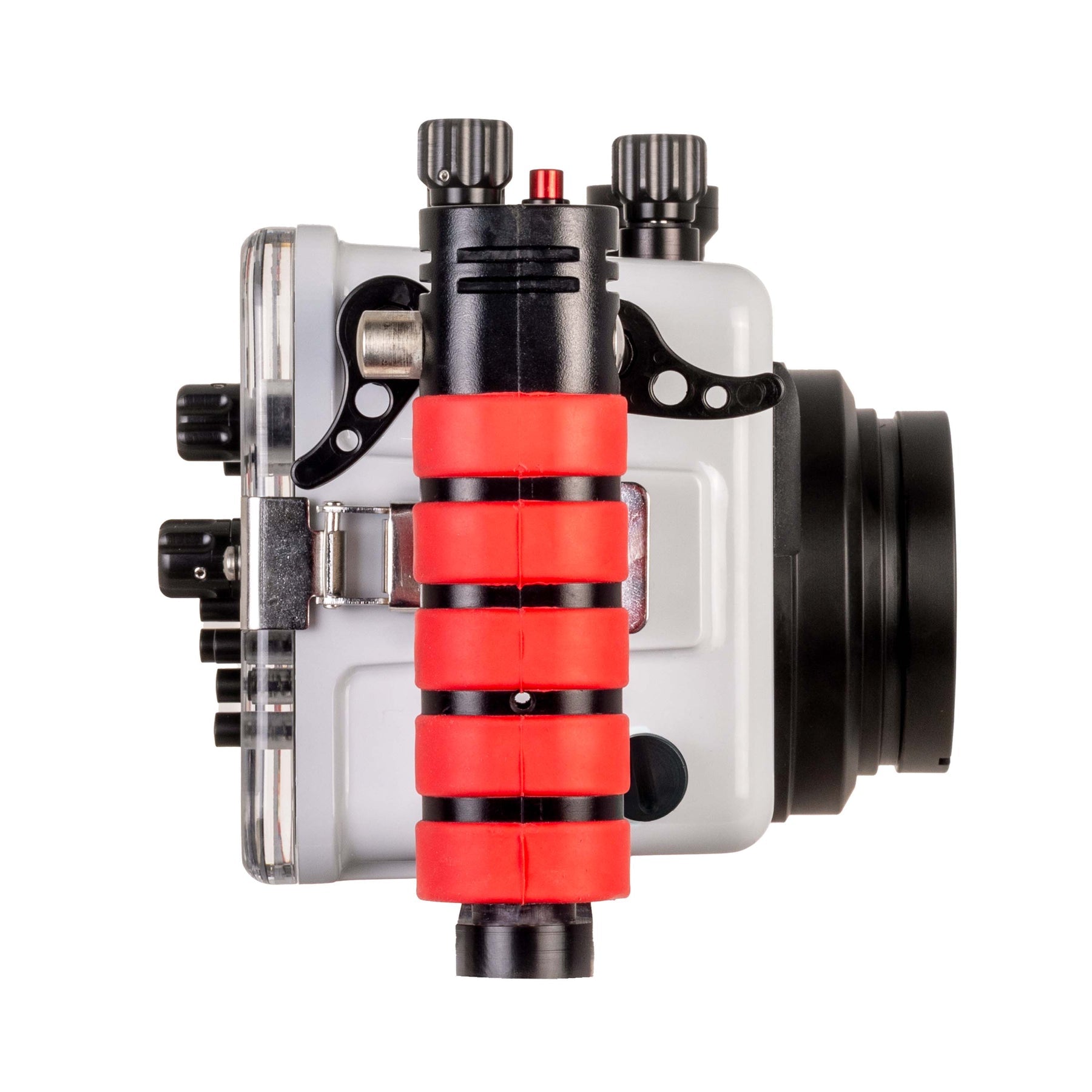 IKELITE 200FP/F Underwater Housing for Sony Alpha a6700 PZ 16-50mm with Fiber Optic Transmitter מארז צלילה עבור Sony Alpha a6700 עם עדשת PZ 16-50mm ומשדר סיבים אופטיים