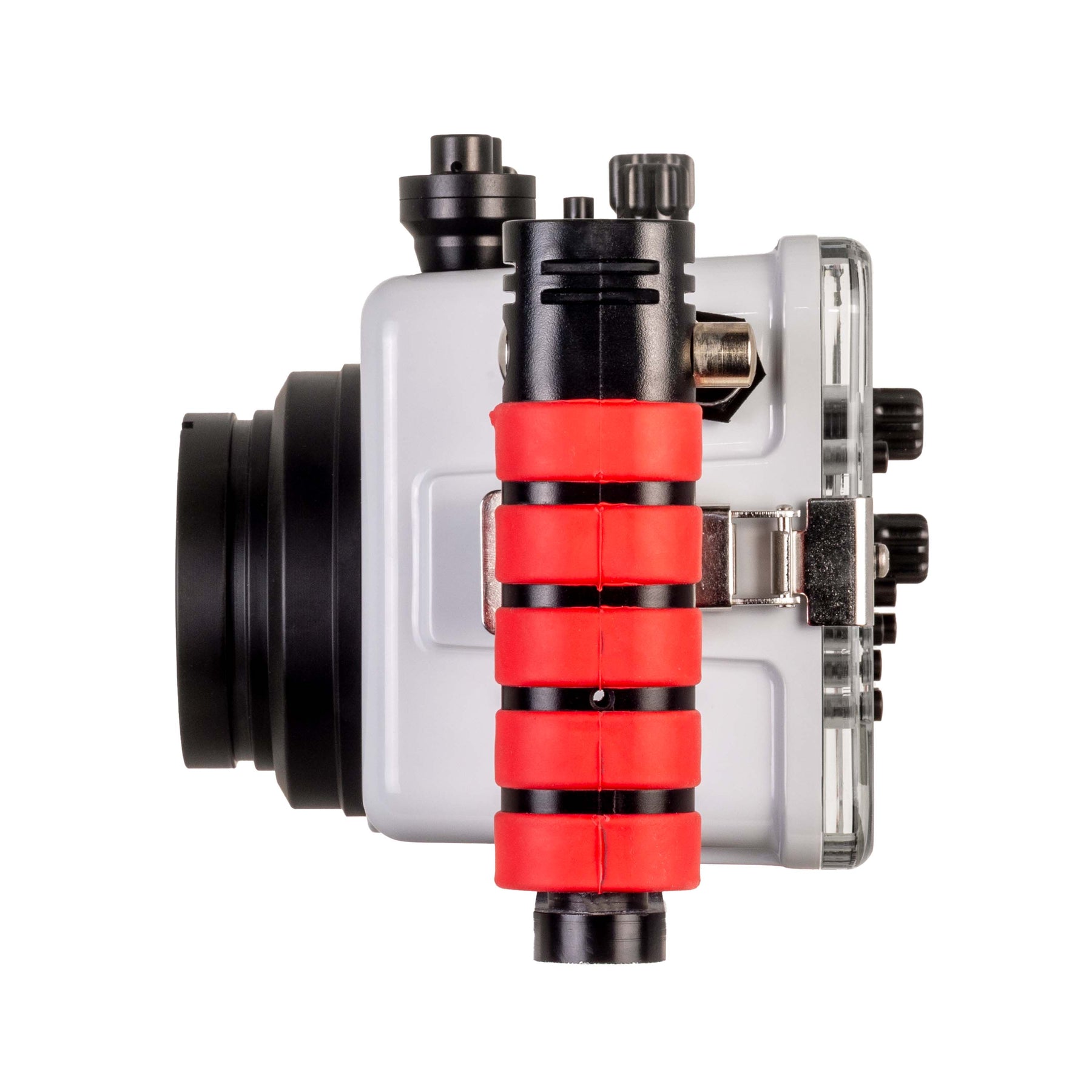 IKELITE 200FP/F Underwater Housing for Sony Alpha a6700 PZ 16-50mm with Fiber Optic Transmitter מארז צלילה עבור Sony Alpha a6700 עם עדשת PZ 16-50mm ומשדר סיבים אופטיים