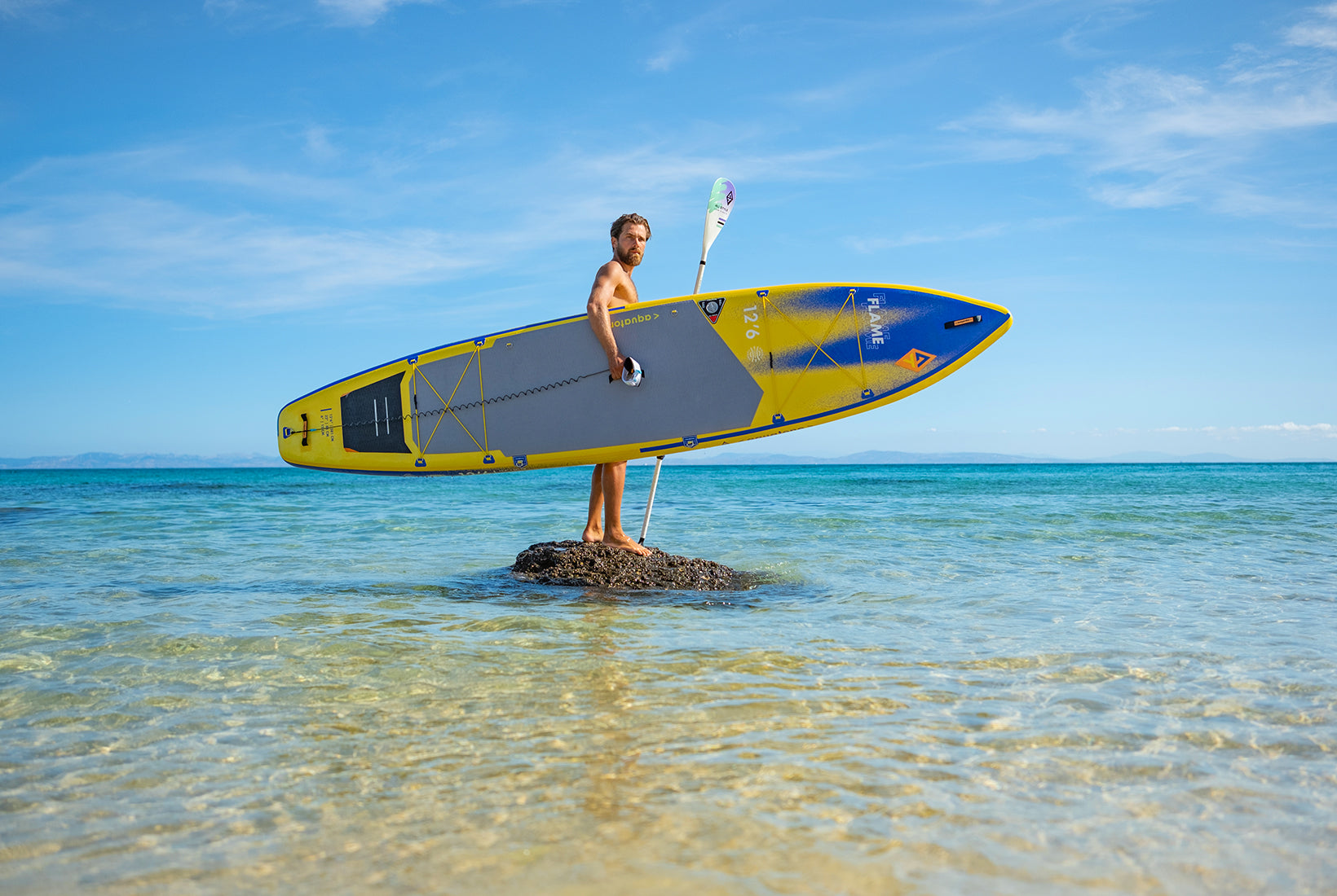 AQUATONE Flame 12'6" Touring Sup סאפ מתנפח - דוגית