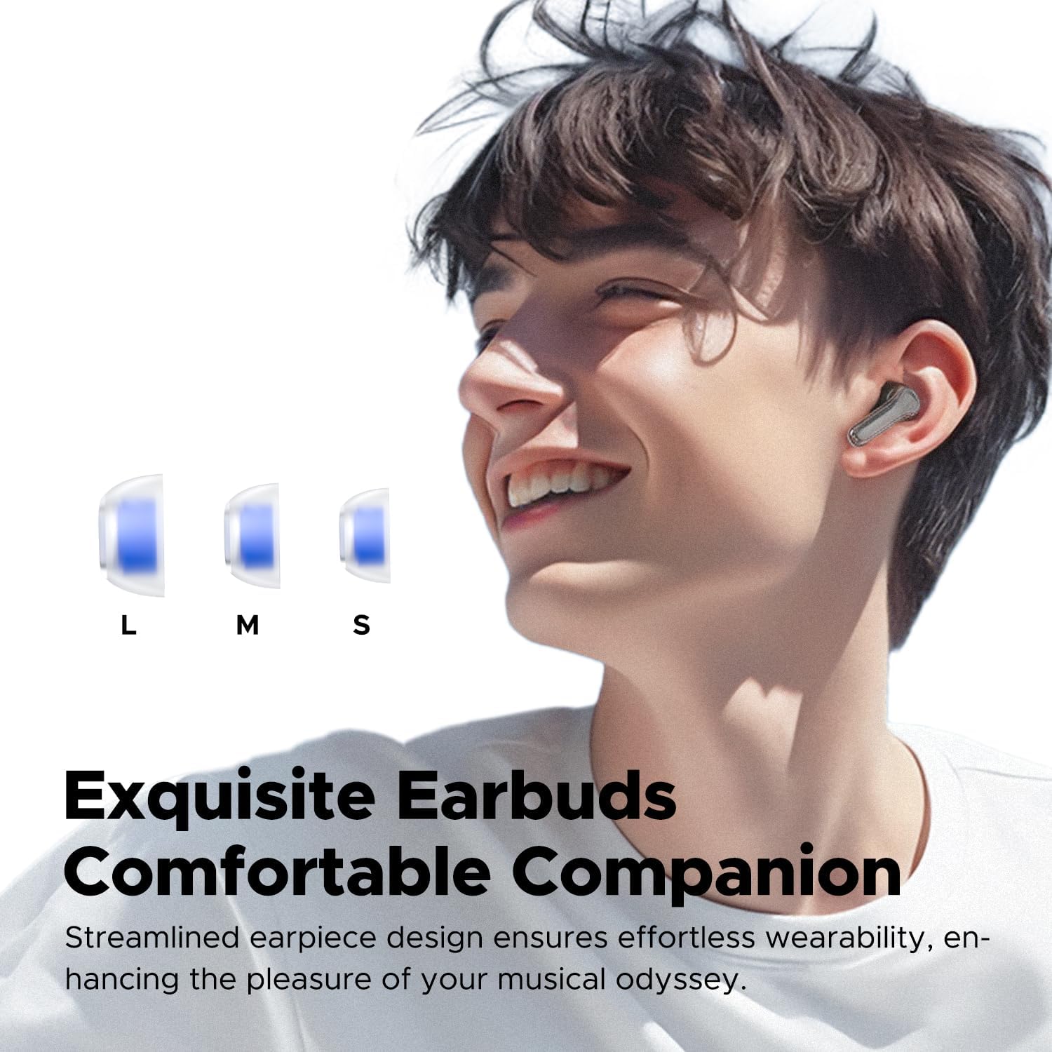 SOUNDPEATS Clear Black אוזניות אלחוטיות בצבע שחור