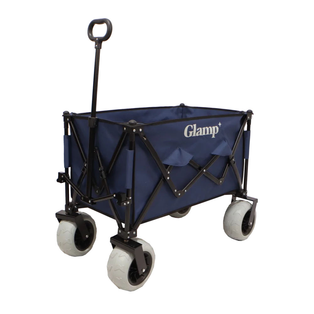 GLAMP עגלת קמפינג מתקפלת עם גלגלי בלון