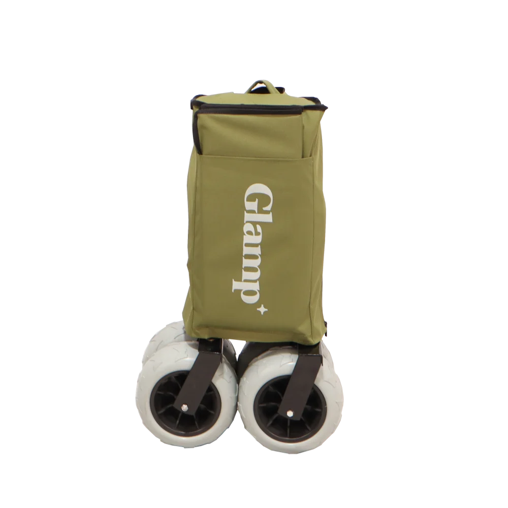 GLAMP עגלת קמפינג מתקפלת עם גלגלי בלון