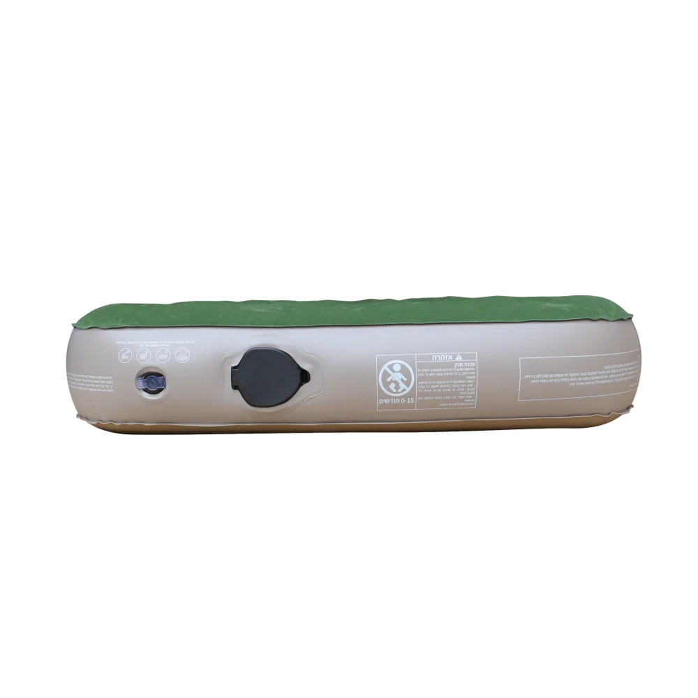 GLAMP GSAB22 מזרן יחיד דק מתנפח בצבע ירוק/חום