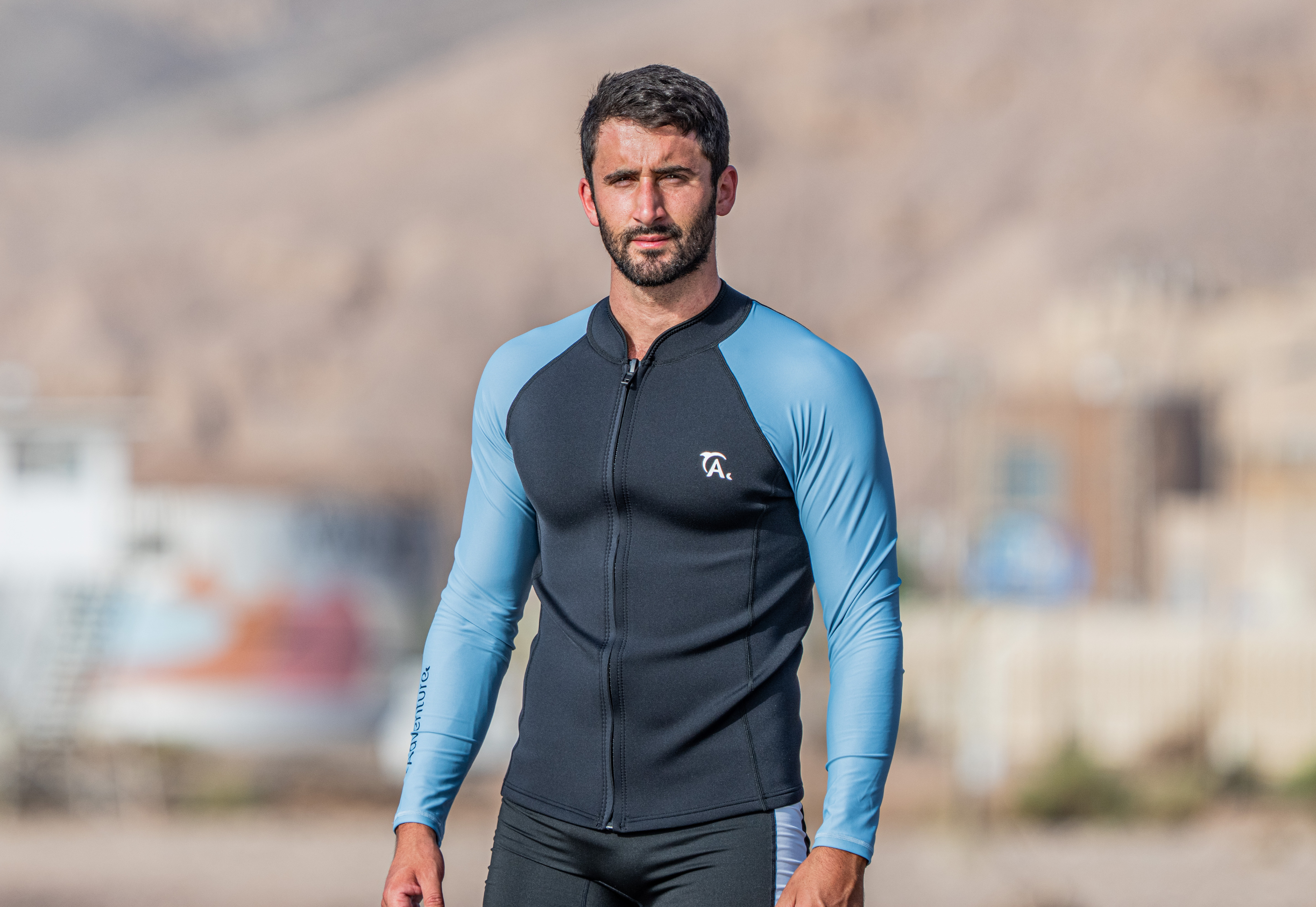 ADVENTURE 2mm Neo body + Lycra sleeves Jacket ג'קט נאופרן עם שרוולי לייקרה ארוכים לספורט ימי