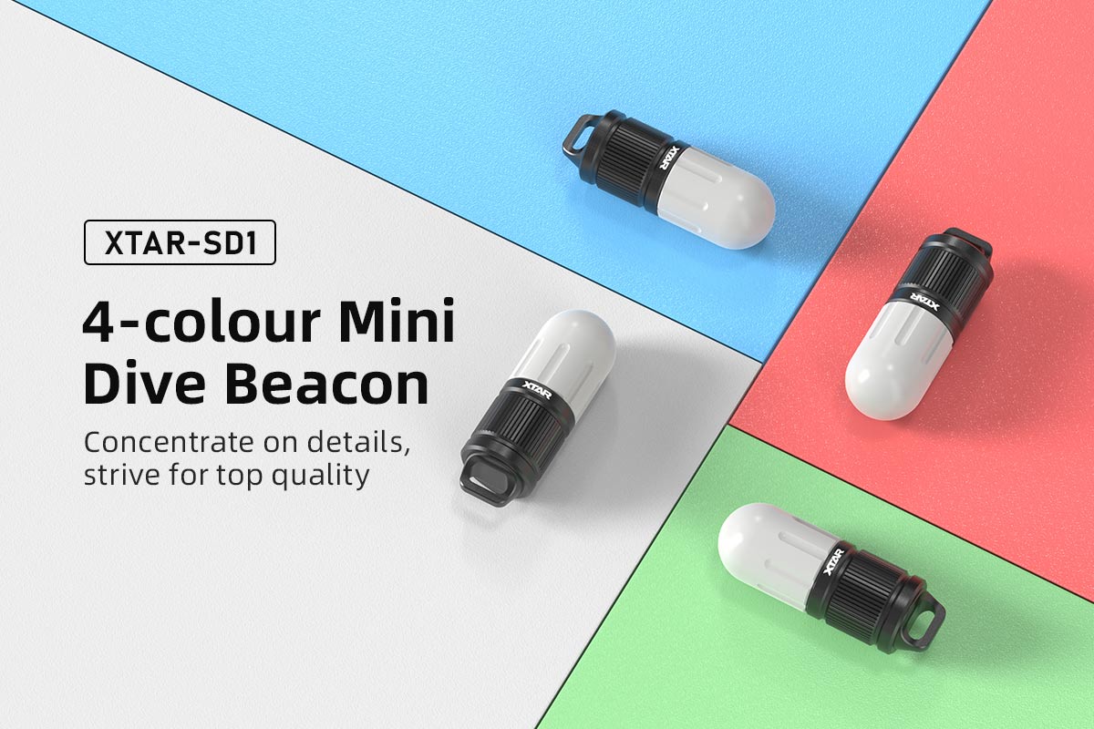 XTAR SD1 Diving Beacon מיני מבזק/פלאש צלילה - דוגית