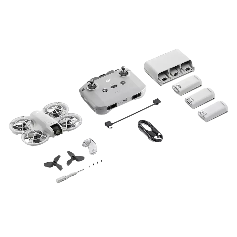 DJI Neo Fly More Combo ערכת רחפן קטן עם שלט ללא מסך