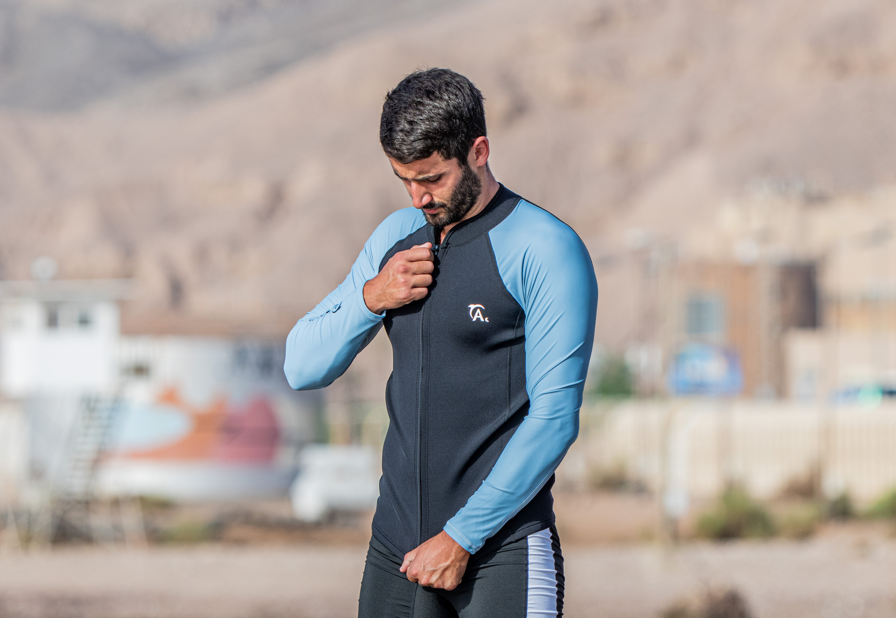 ADVENTURE 2mm Neo body + Lycra sleeves Jacket ג'קט נאופרן עם שרוולי לייקרה ארוכים לספורט ימי