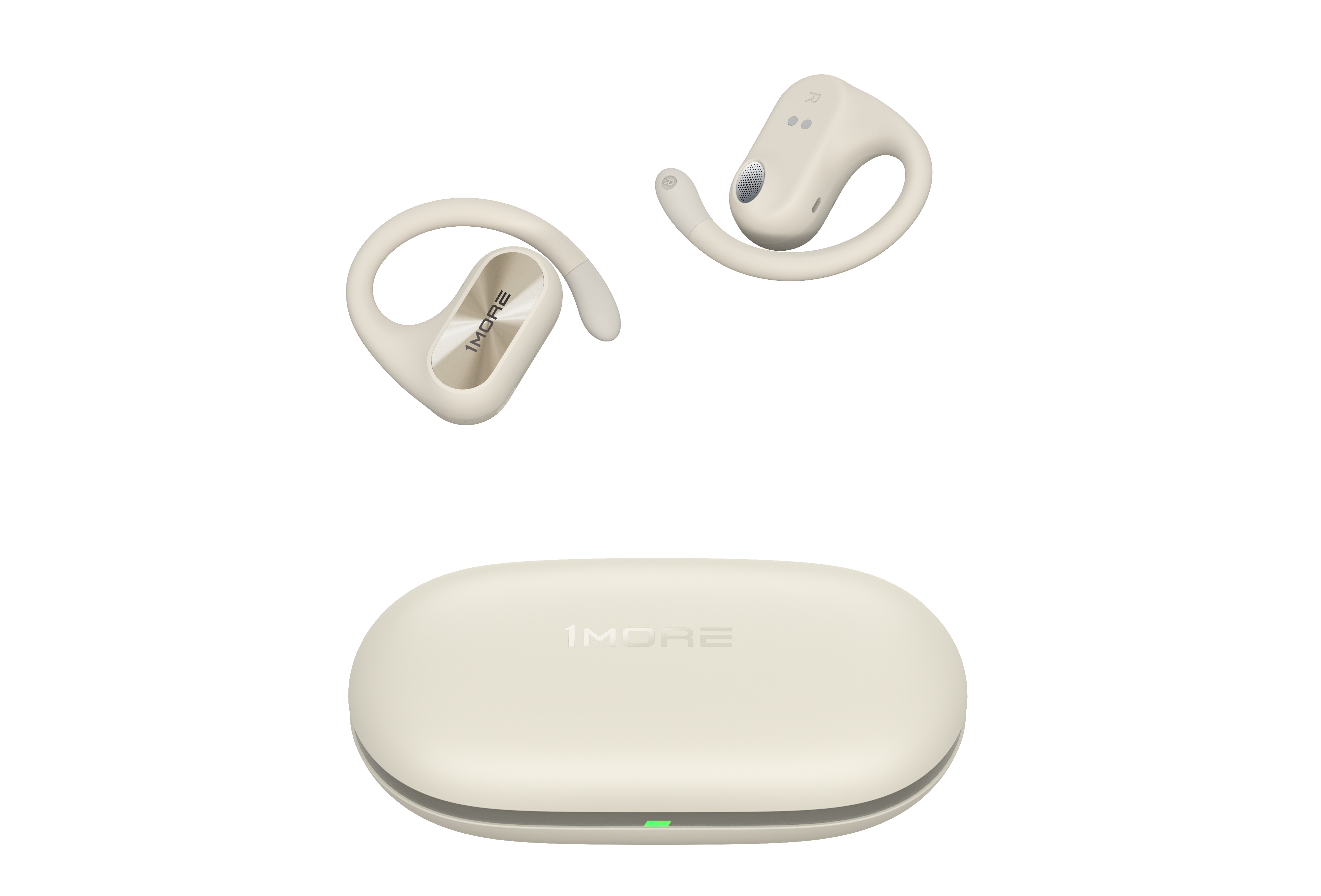 1MORE FIT SE Open Earbuds S30 אוזניות ספורט בטכנולוגיית אוזן פתוחה בצבע לבן