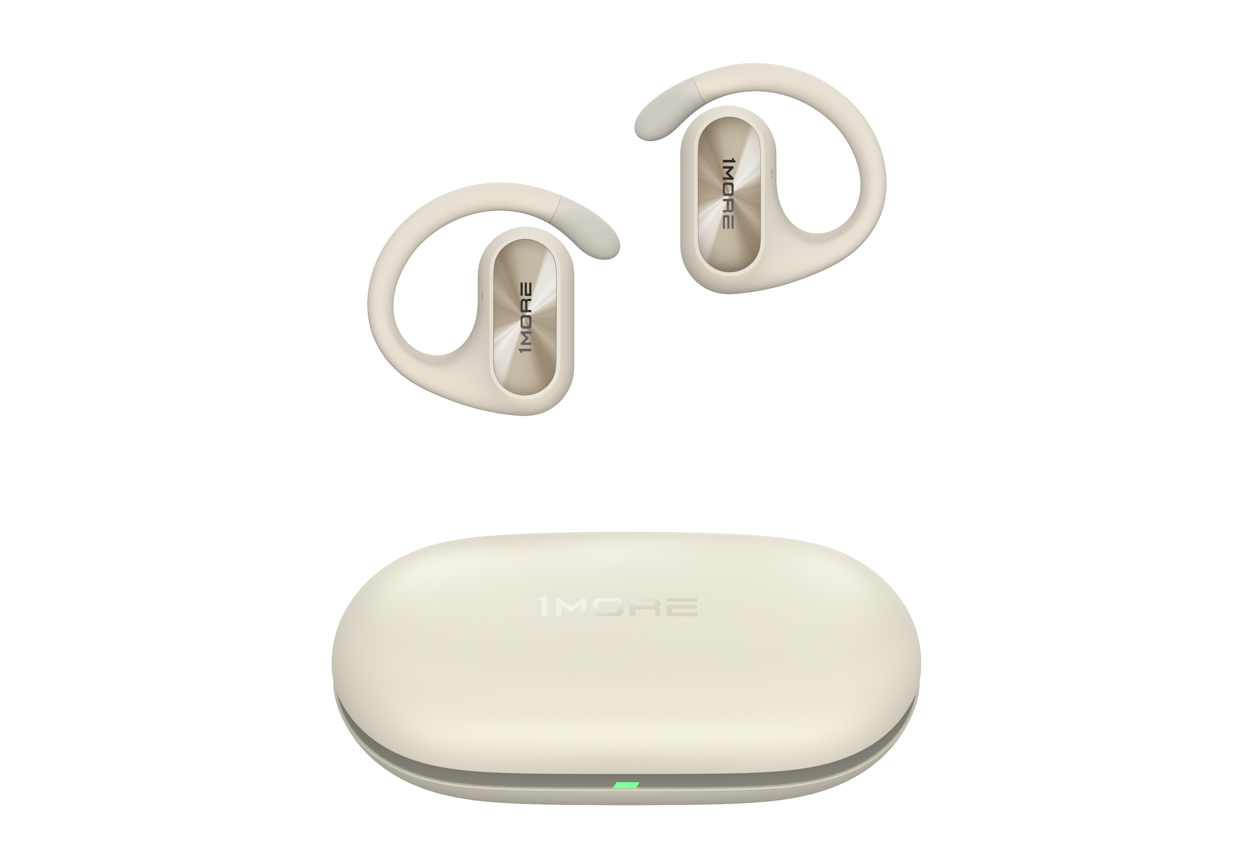 1MORE FIT SE Open Earbuds S30 אוזניות ספורט בטכנולוגיית אוזן פתוחה בצבע לבן