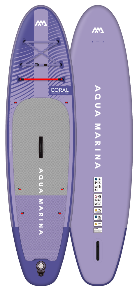 AQUA MARINA Coral BT-23COPN 3.1M סאפ מתנפח בצבע סגלגל+ משוט