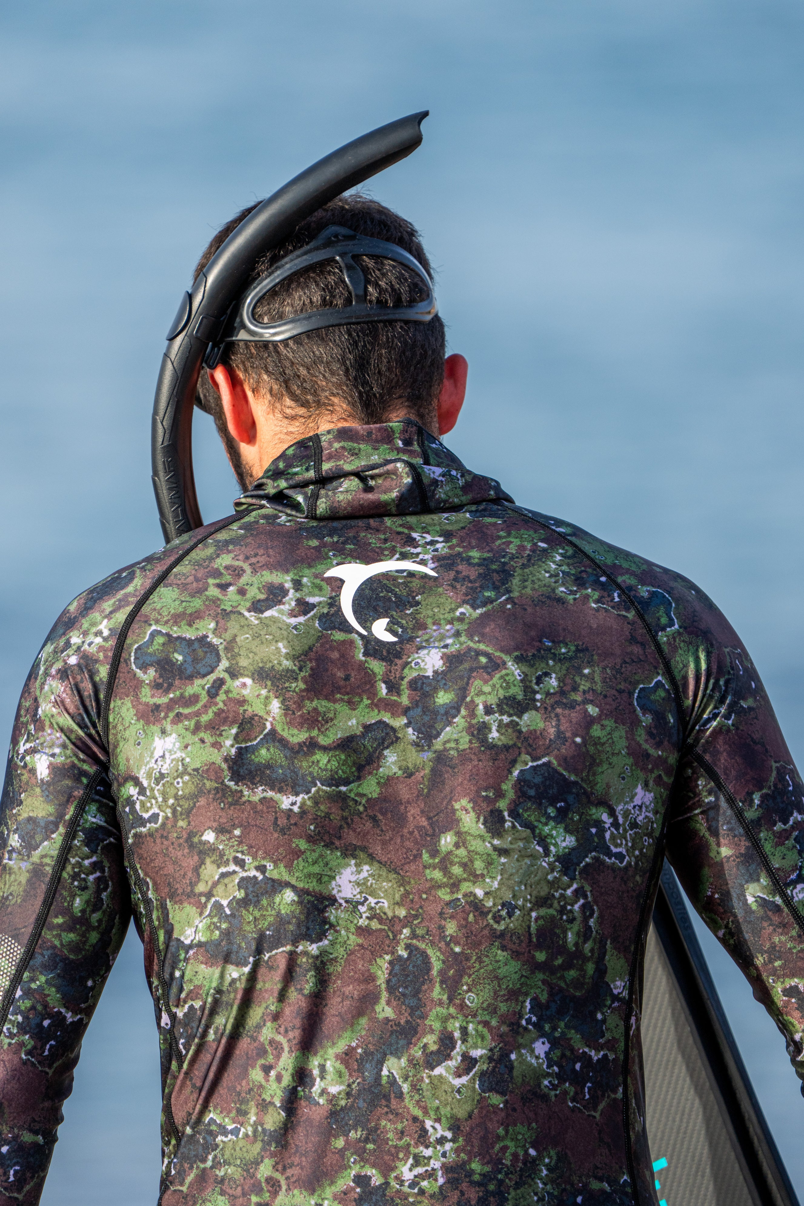 ADVENTURE Rush Guard Camo Spearfishing Jacket חליפה צלילה חופשית חלק עליון - דוגית