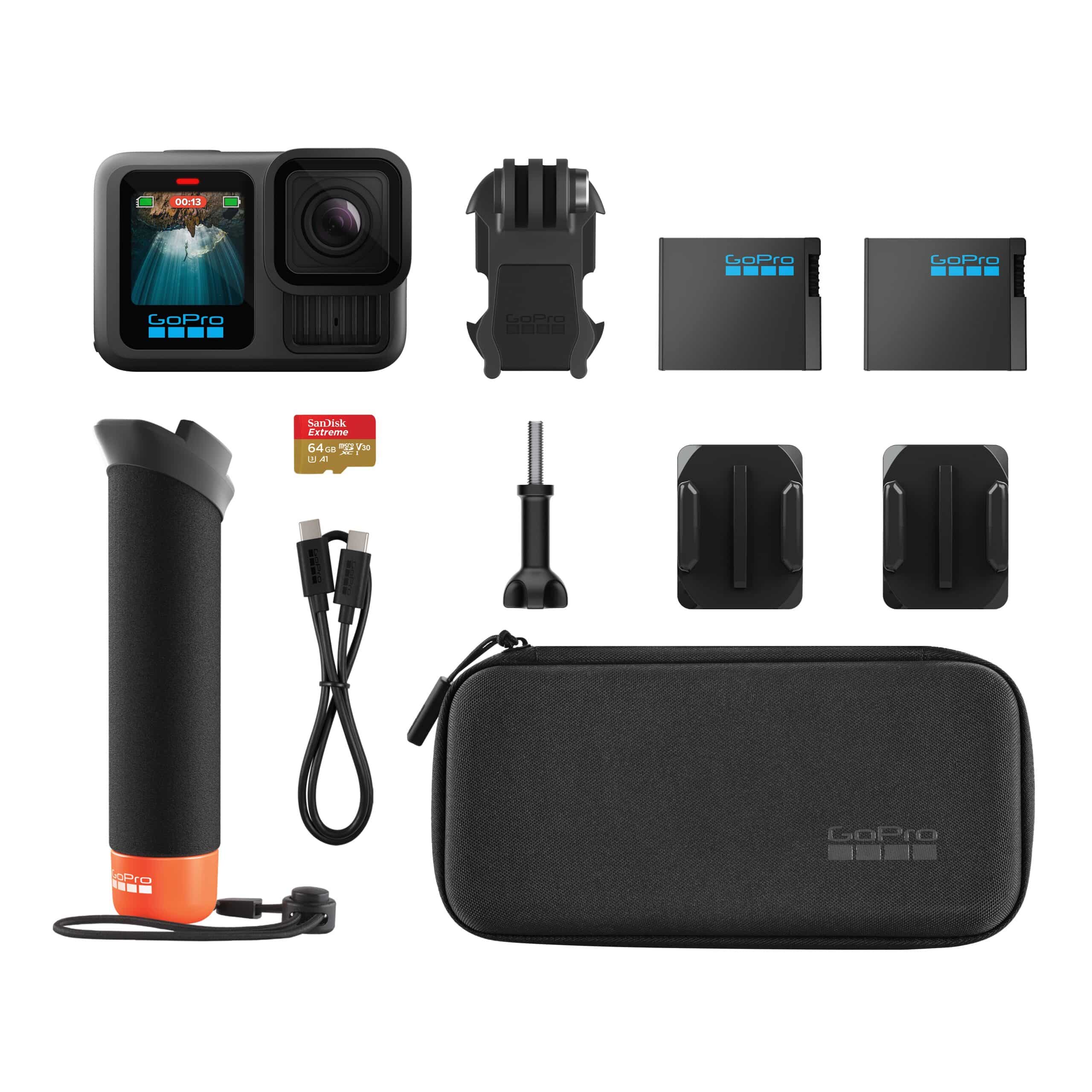 GoPro GoPro Hero 13 Black Accessory Bundle מצלמת אקסטרים + ערכת אביזרים
