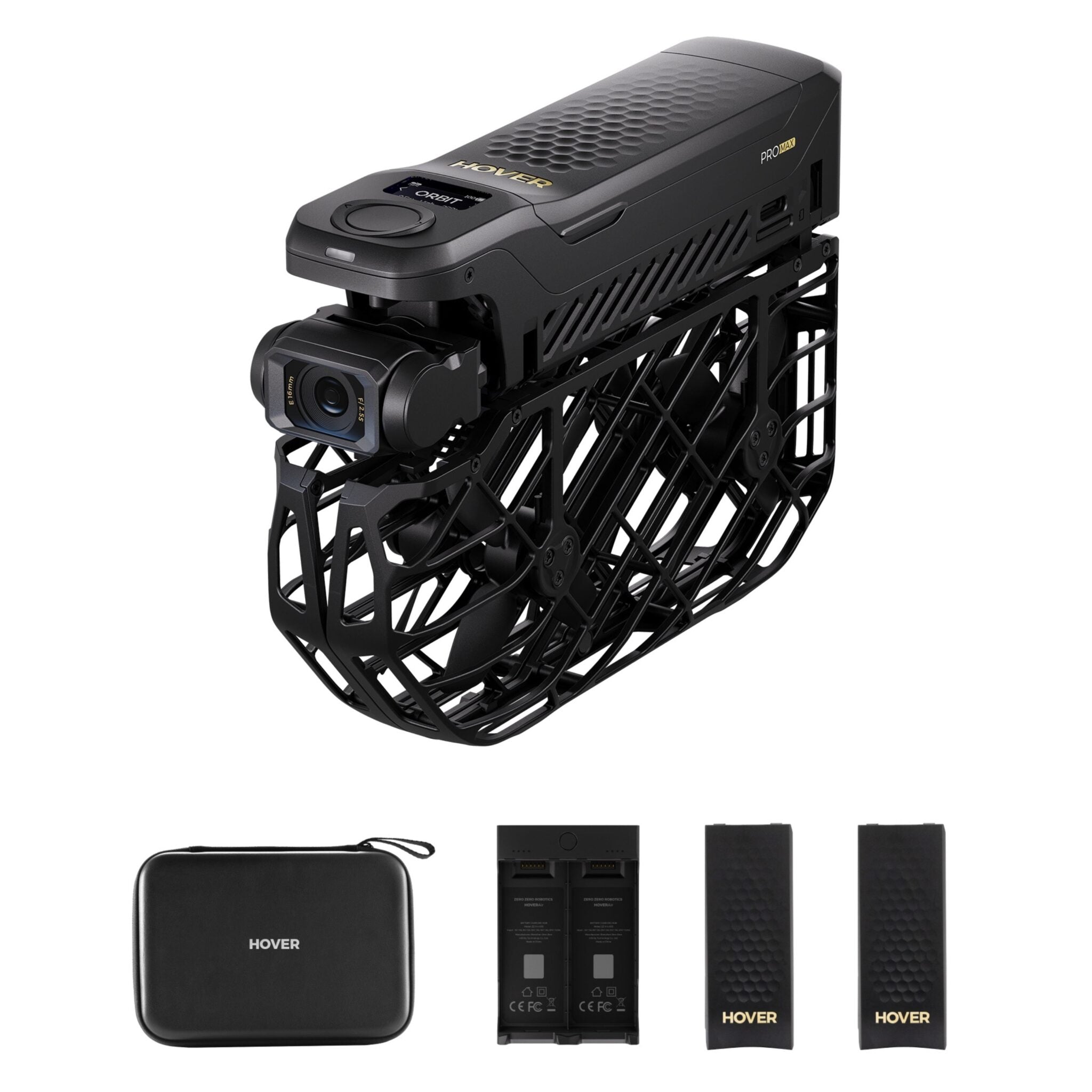 HOVERAir X1 ProMAX Combo ערכת רחפן חכם לצילום אישי + סוללה חכמה + תחנת טעינה ותיק אחסון