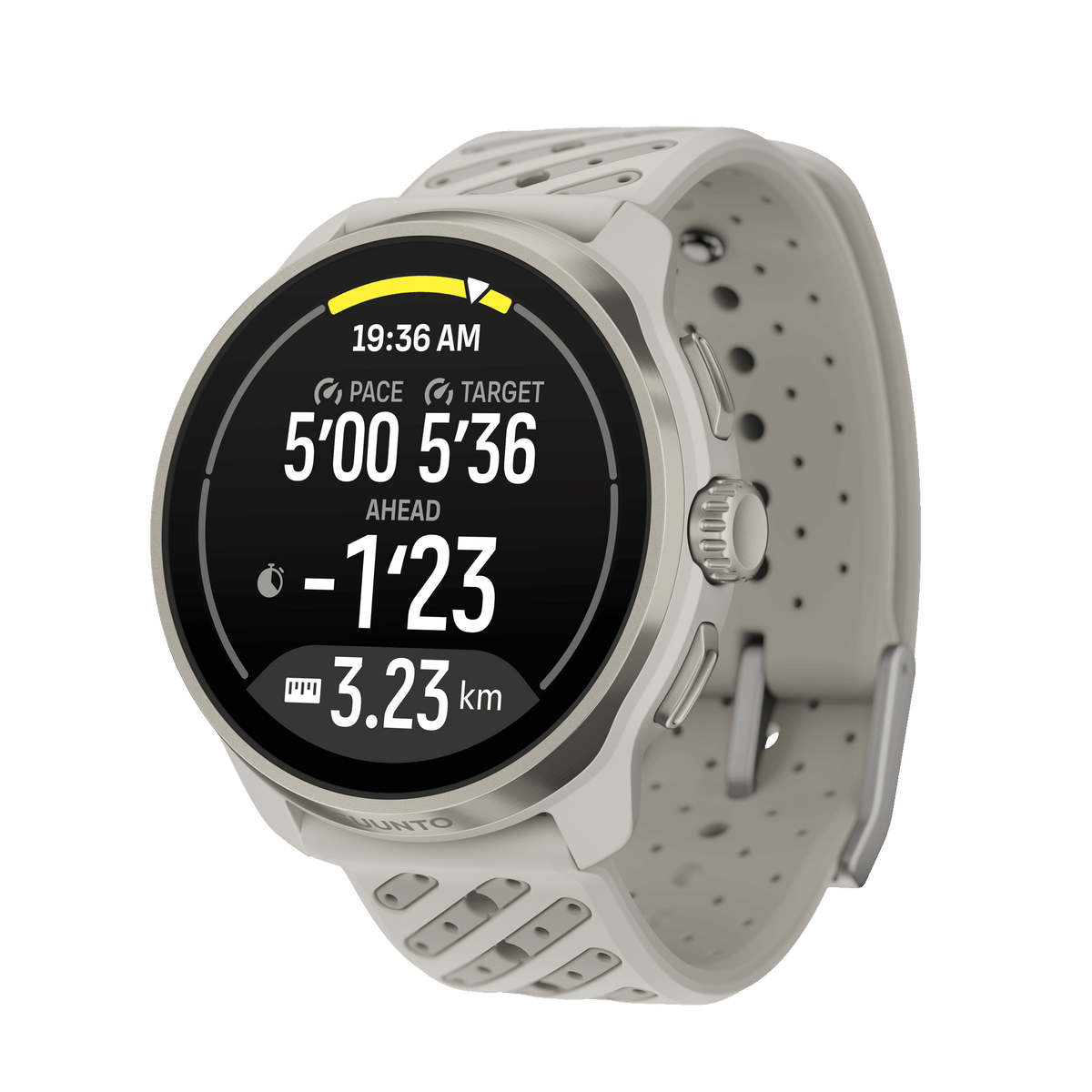 SUUNTO Race 3S Titanium Feather שעון ספורט וכושר בצבע אפור