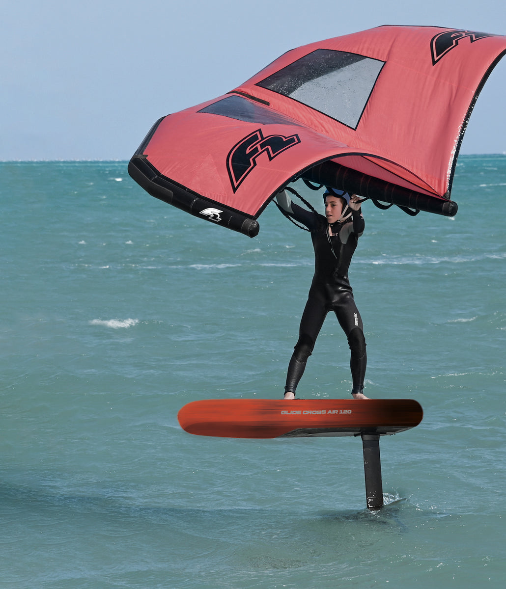 F2 Wingfoil Set - Glide Cross Air 140L + LTD Foil 1700 + Wing 6qm