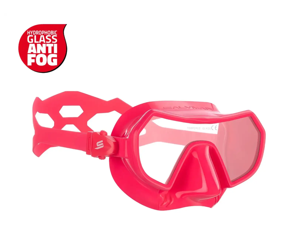 Salvimar Mid ENDLESS Anti Fog מסיכת צלילה לבני נוער/בעלי פרופיל פנים קטן עם הגנה מפני הצטברות אדים - דוגית