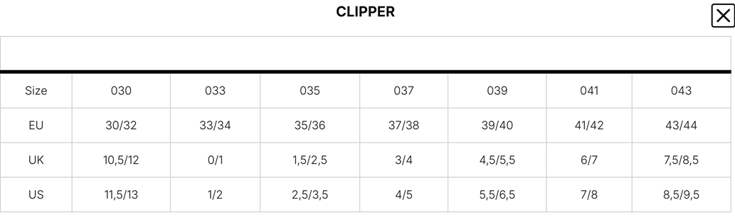 Mares Fins CLIPPER סנפירים קצרים סגורים