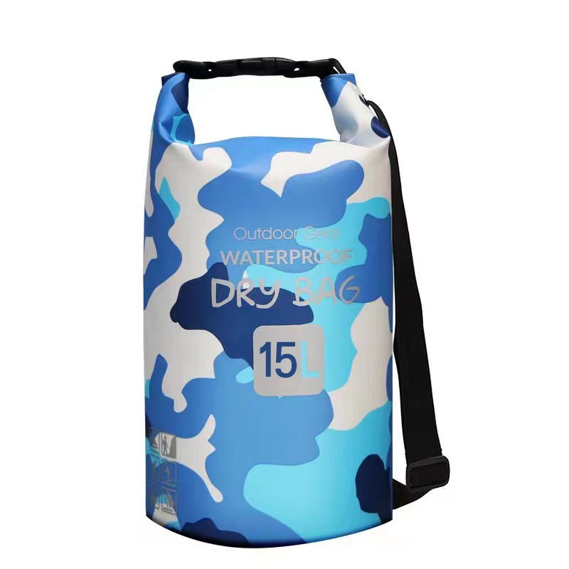 ADVENTURE Waterproof 15L Camo Dry Bag תיק שק עמיד למים בנפח 15 ליטרים