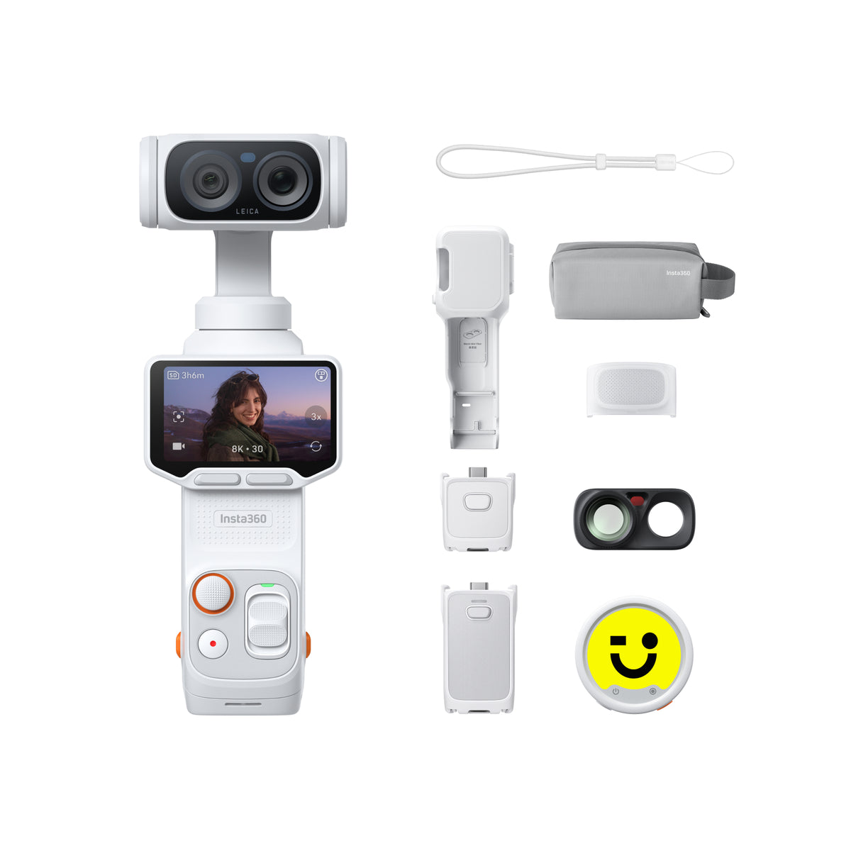 Insta360 Luna Ultra 8K Creator Bundle קיט מצלמת גימבל עדשה כפולה - דוגית