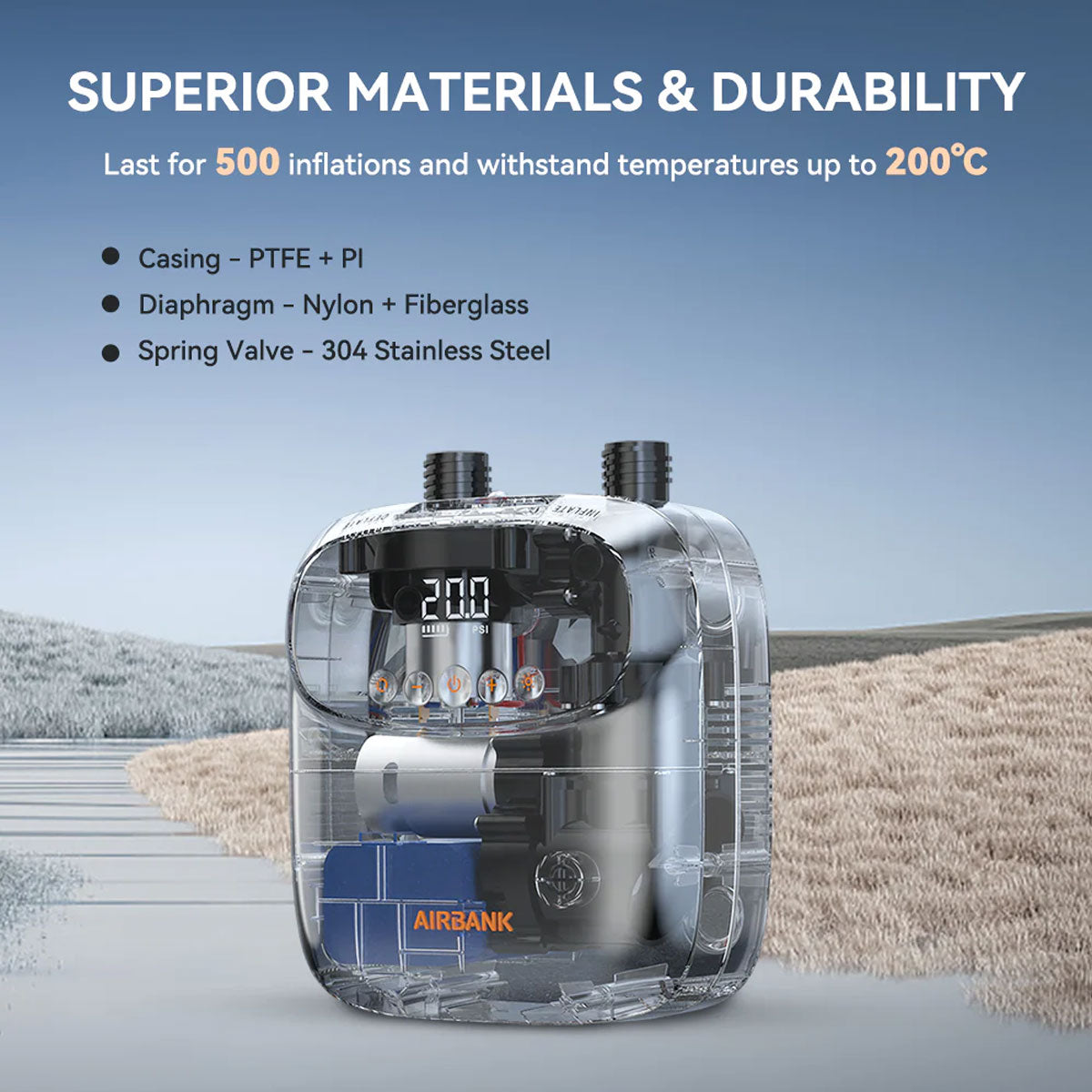משאבה חשמלית AIRBANK PUFFER Pro נטענת