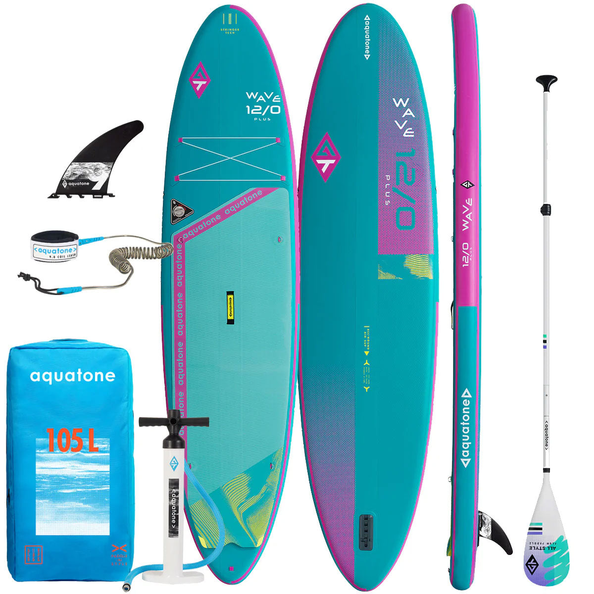 AQUATONE Wave Plus 12'0'' All-Round סאפ מתנפח