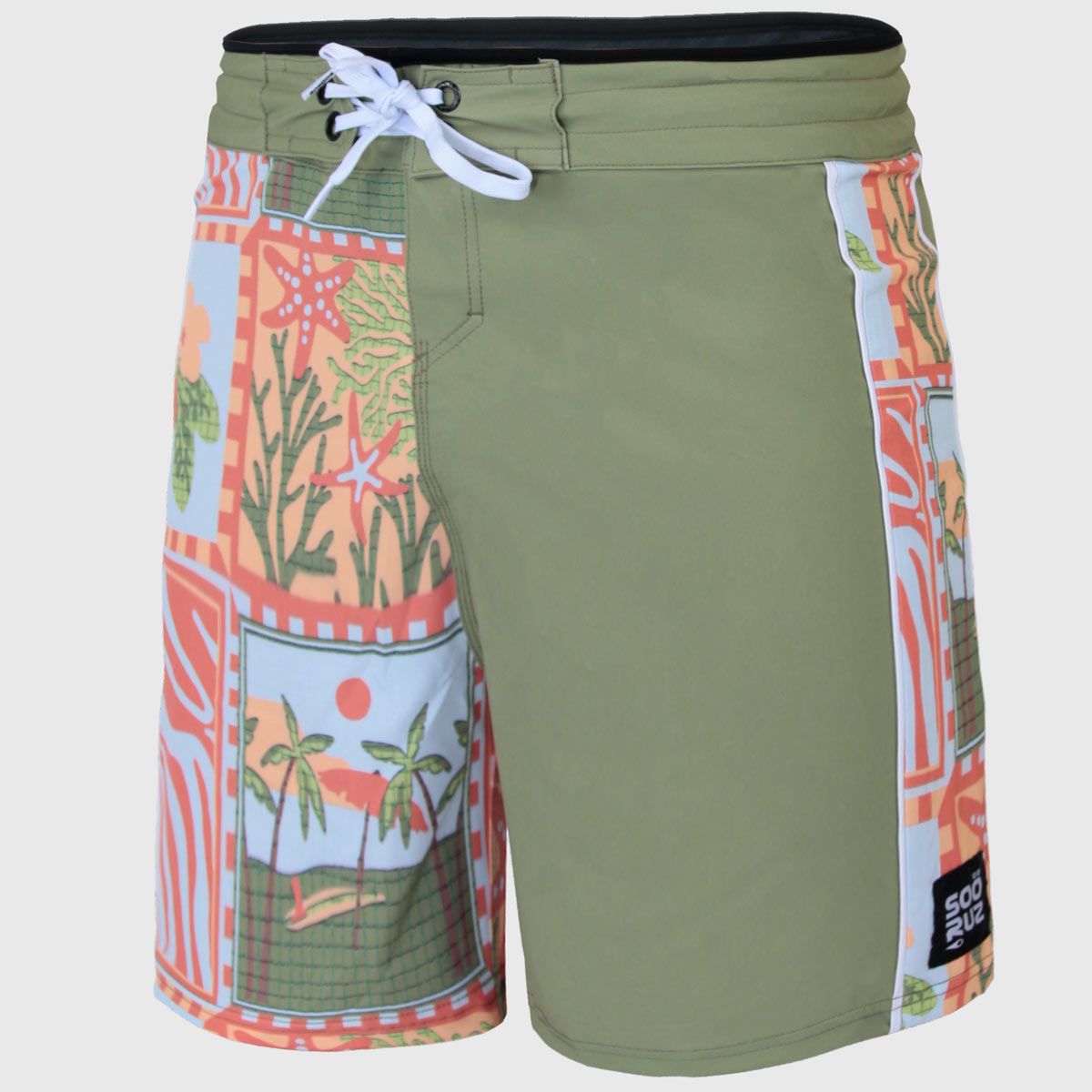SOORUZ Boardshort Shred 18 CAYO COCO Men בגד ים מכנס גלישה 18 אינץ' לגברים