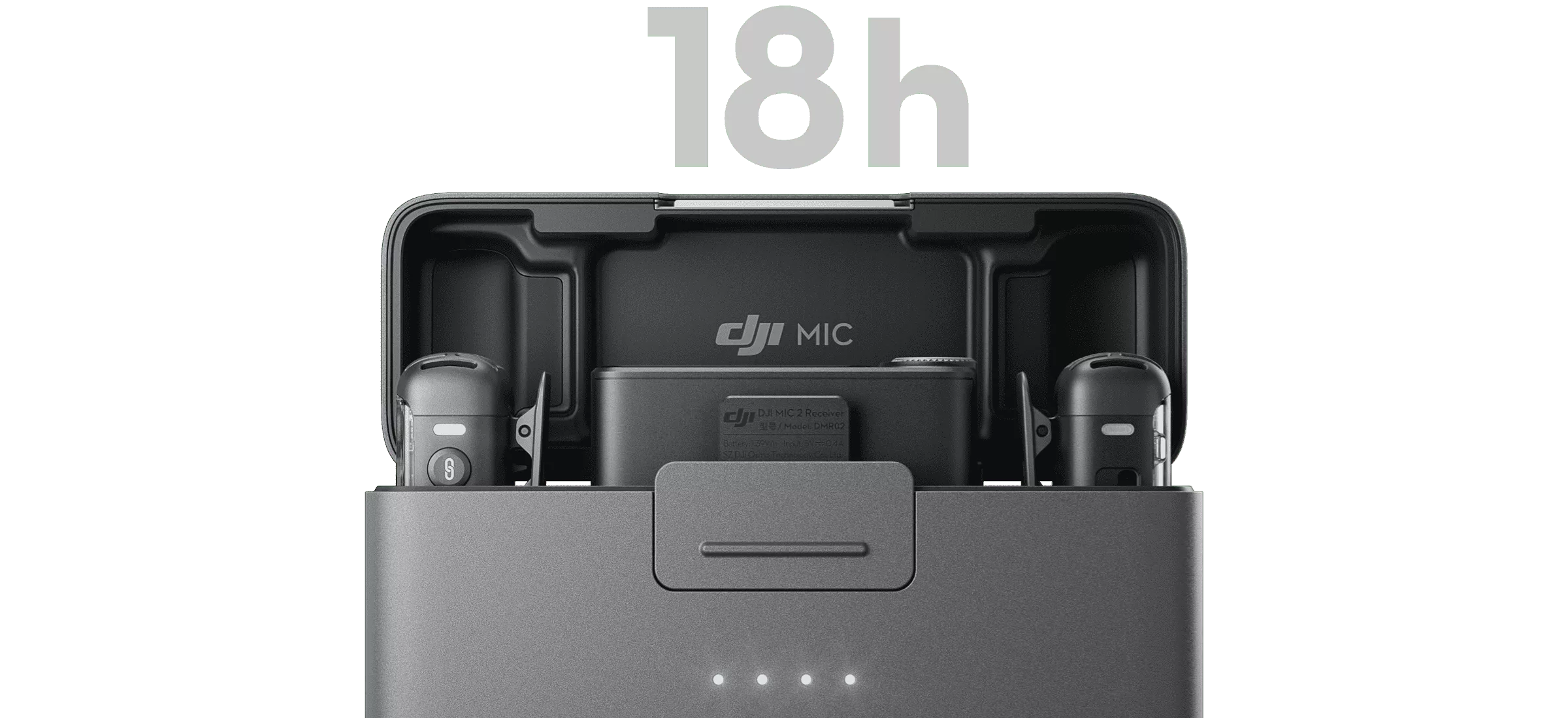 DJI Mic 2 (2TX + 1RX) ערכת שני מיקרופונים אלחוטים