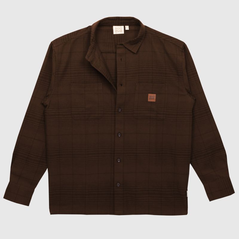 SOORUZ BUCH Flannel Shirt חולצת פלנל ארוכה מכותנה אורגנית - דוגית