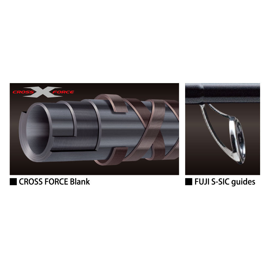 MAJOR CRAFT Triplecross Shore Jigging TCX-1002MH 60g חכה 2 חלקים