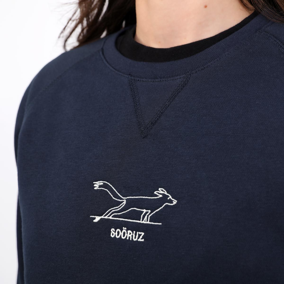 SOORUZ DINGO Sweat round Organic Women חולצה ארוכה סווטשירט ללא כובע מכותנה אורגנית לנשים